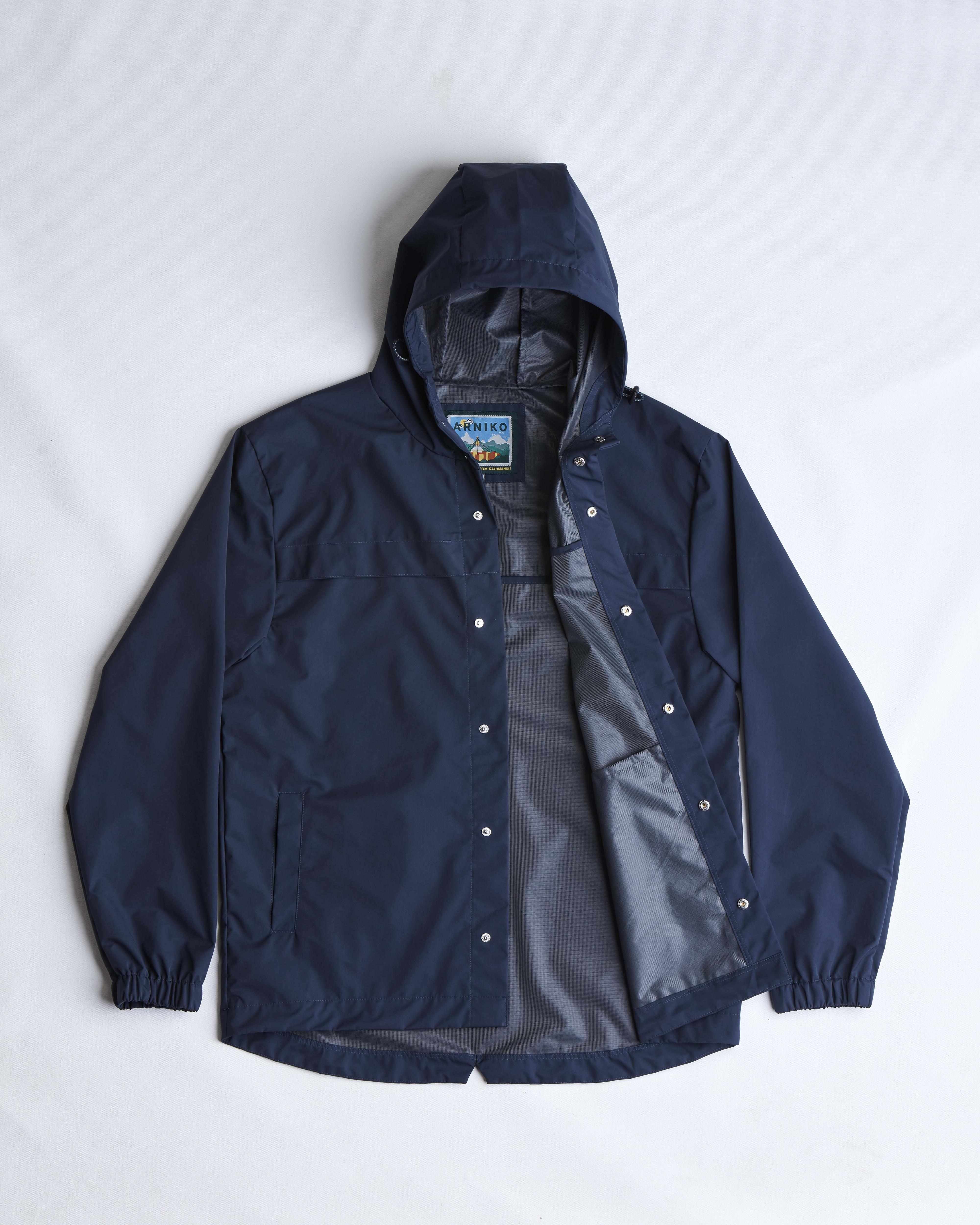 arniko-monsoon-jacke-regenjacke-navy-wasserabweisend image 2