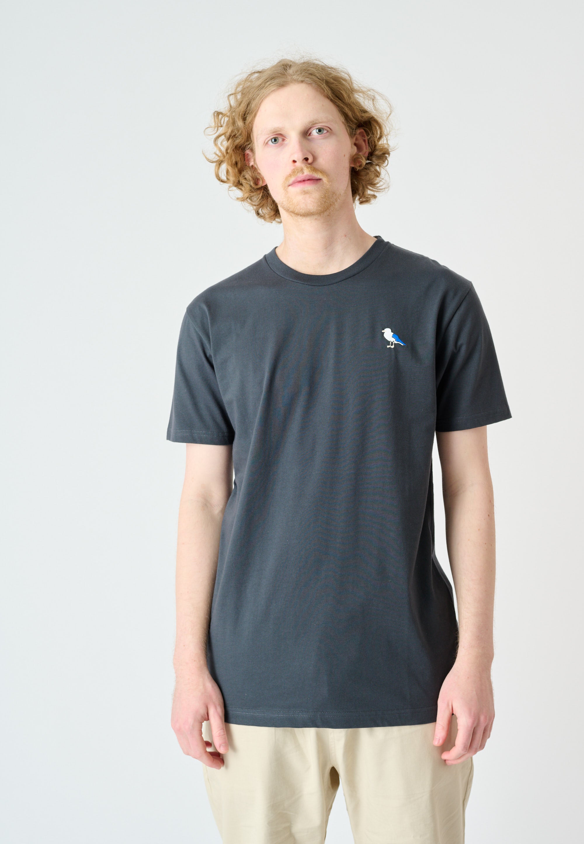 cleptomanicx-embro-gull-basic-tee-t-shirt-m-stickerei image 2