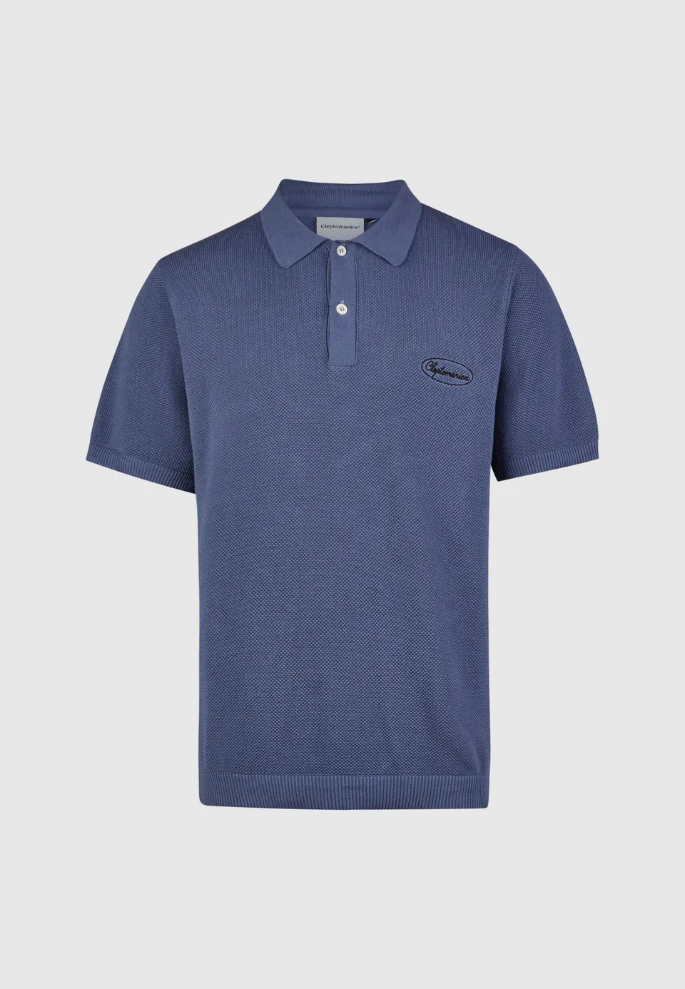 cleptomanicx-strick-daze-knit-poloshirt-biobaumwolle image 1