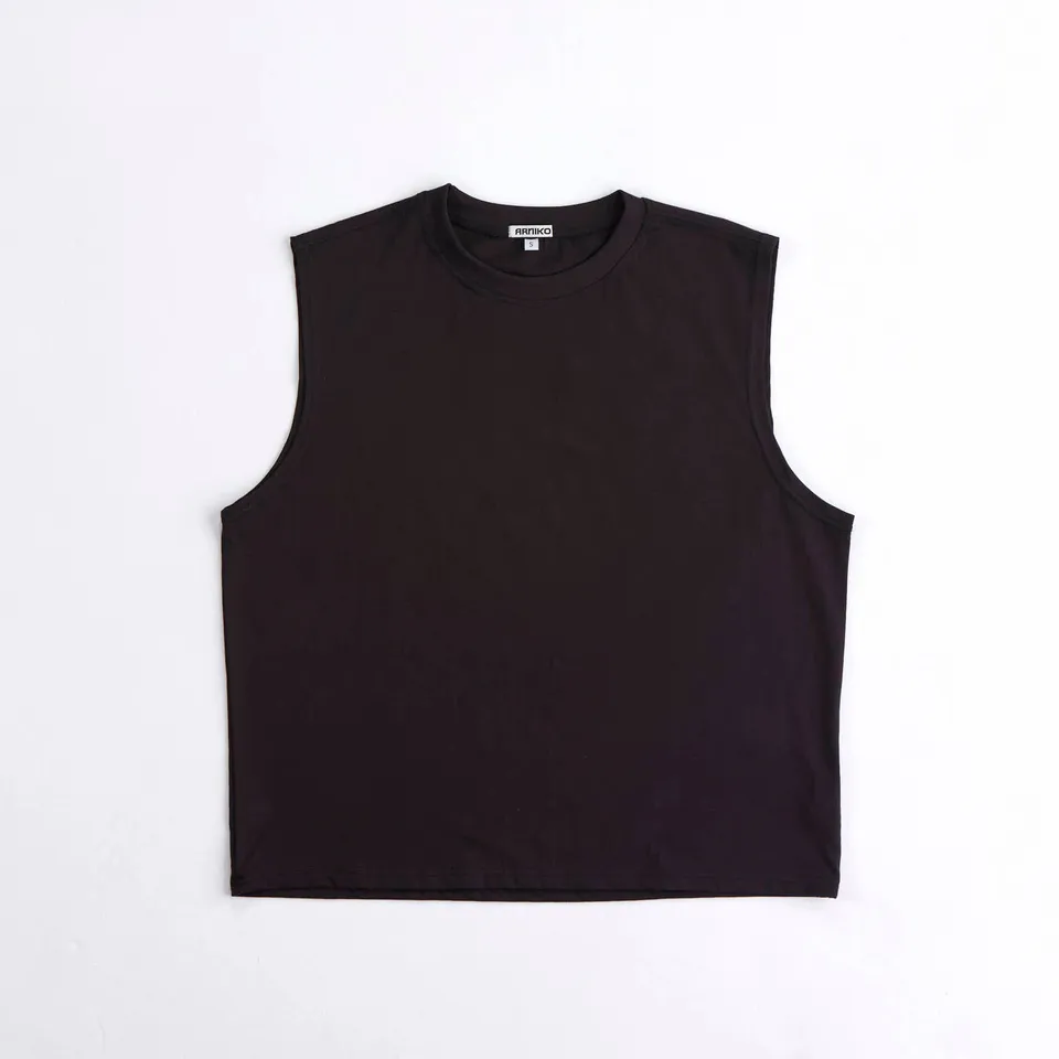 arniko-lisa-tank-top-damen-schwarz-bio-baumwolle-basic image 1