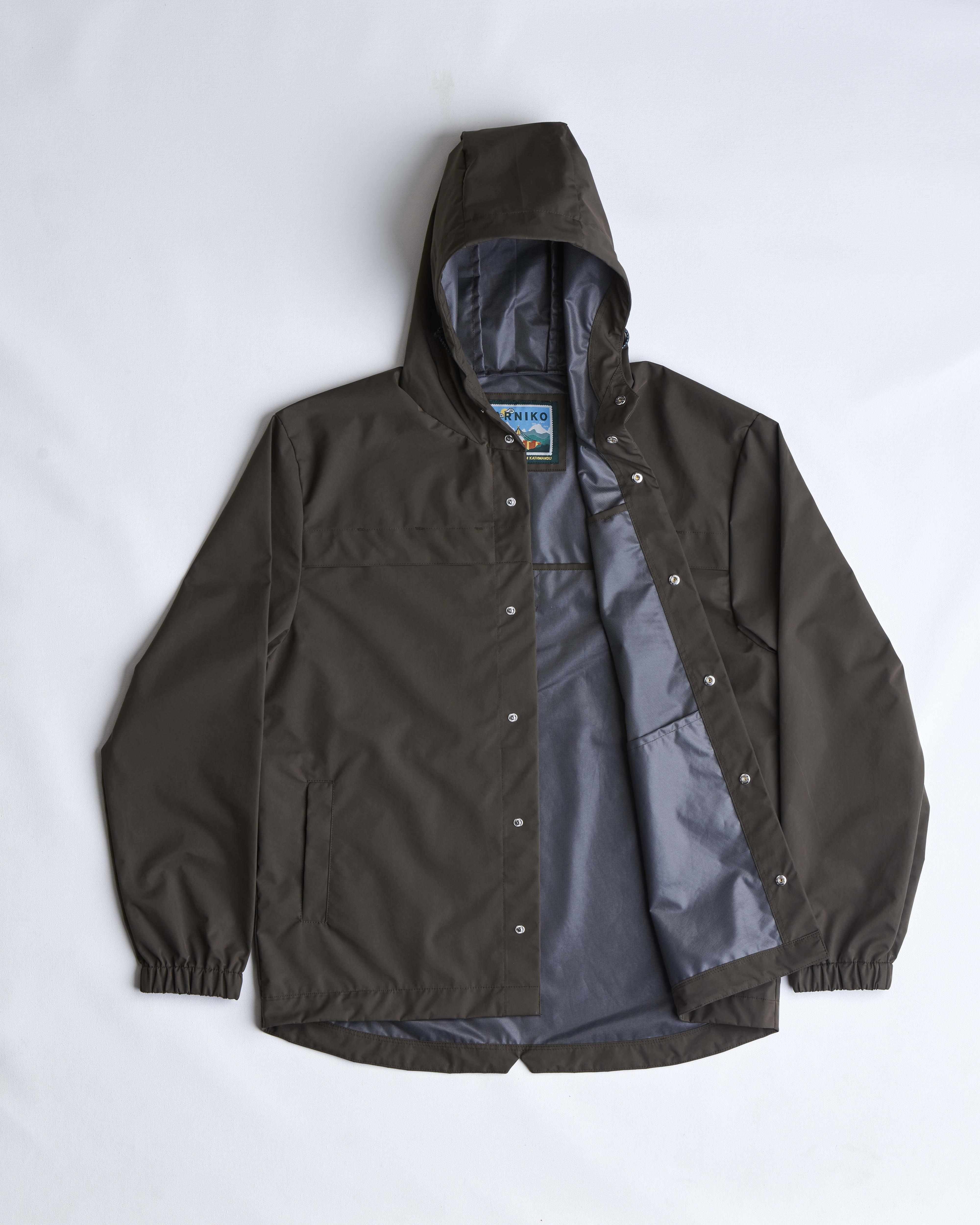 arniko-monsoon-jacke-olive-polyester-kapuze image 2
