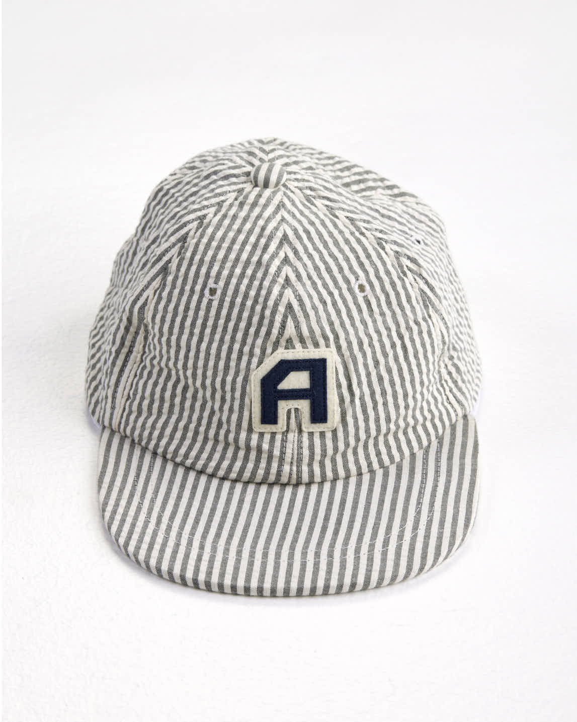 arniko-a-6-panel-cap-gr-n-wei-seersucker image 1