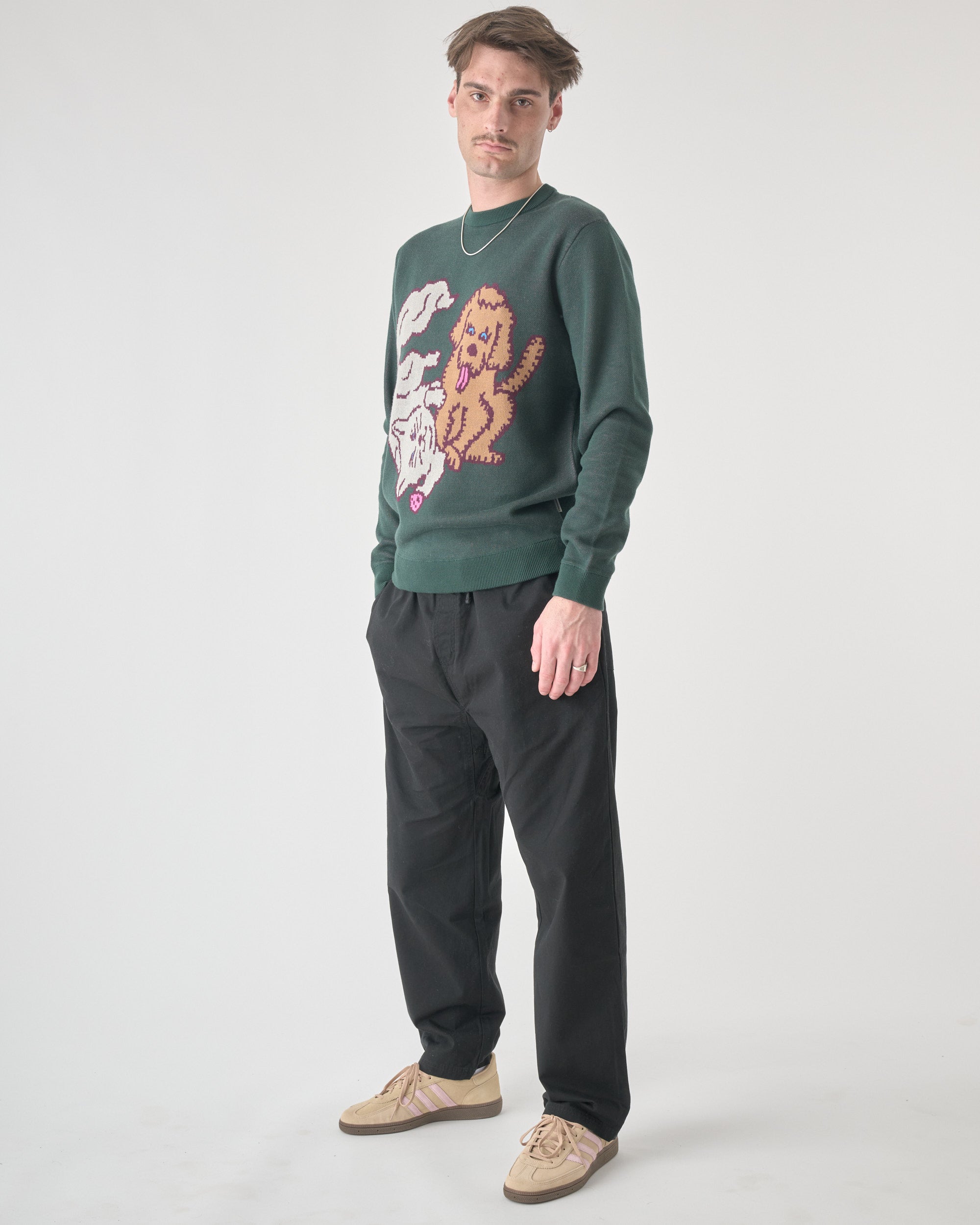 cleptomanicx-crewneck-cat-dog-pullover-bio image 3