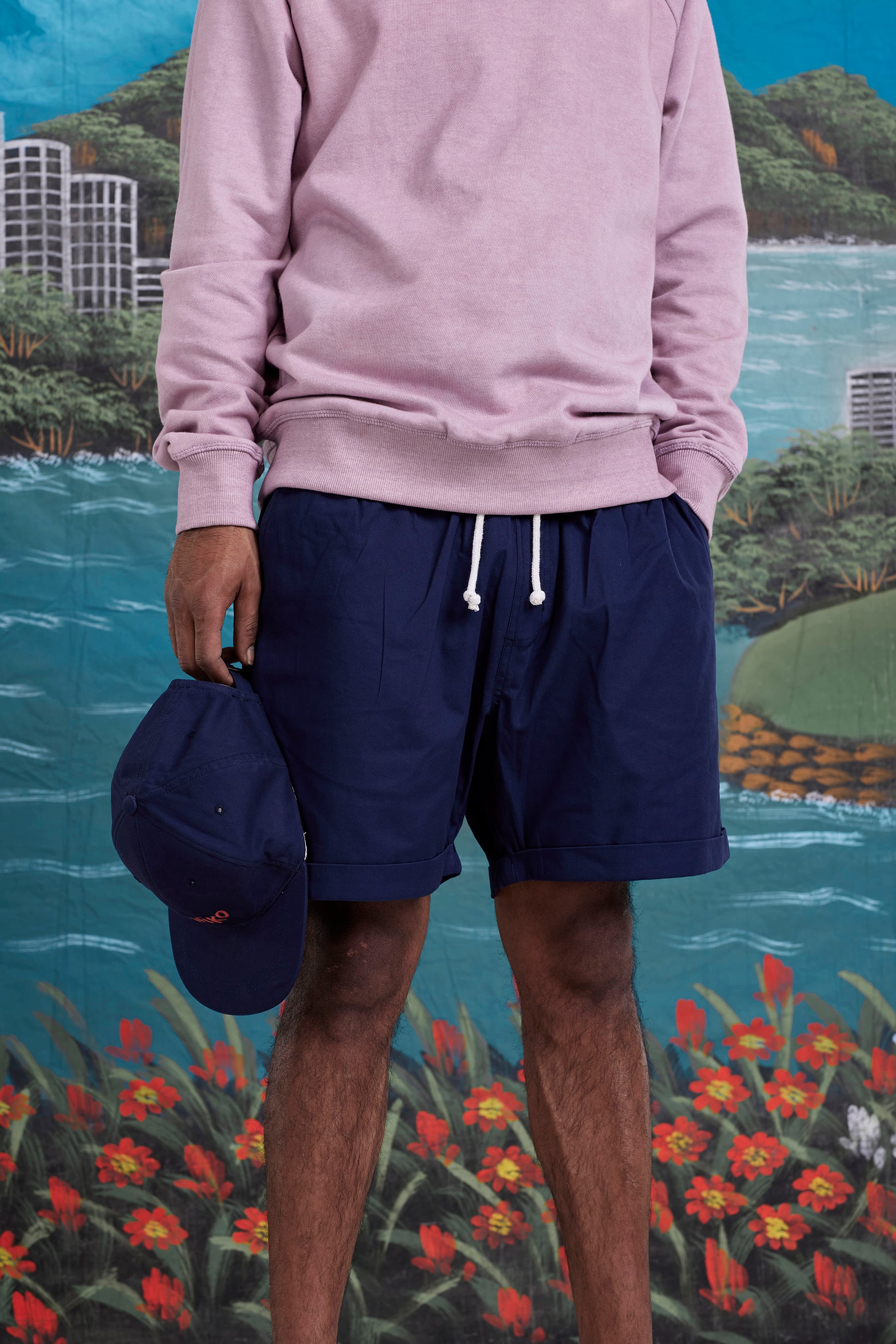 arniko-rishi-shorts-navy-twill-baumwolle image 3