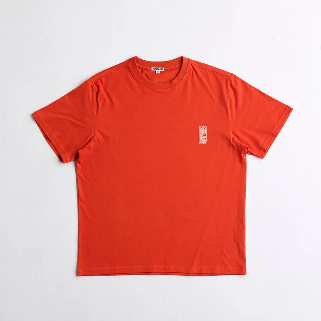 arniko-mustang-t-shirt-orange-bio-baumwolle-leopard image 1