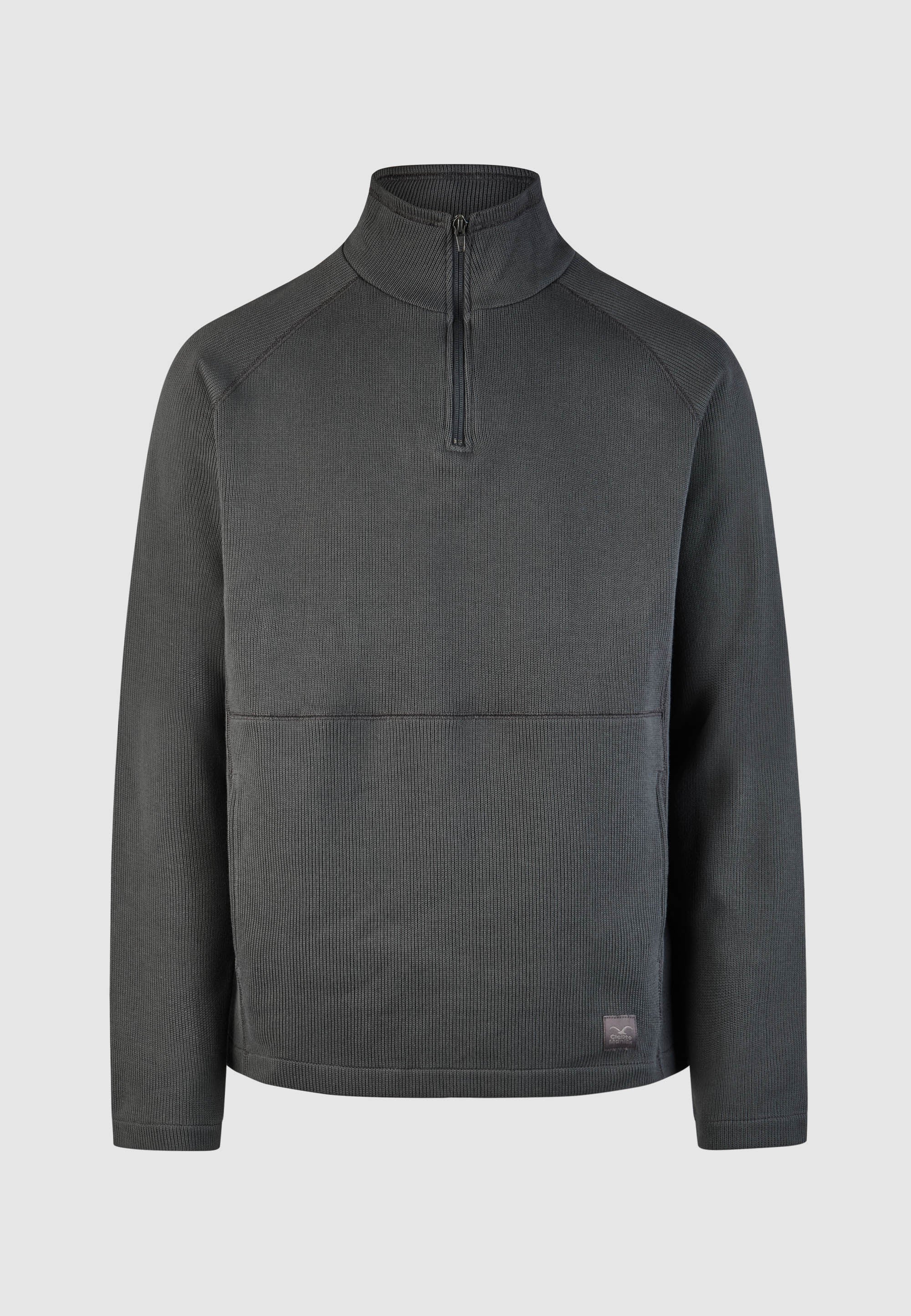 cleptomanicx-double-trainer-halfzip-biobaumwolle image 1