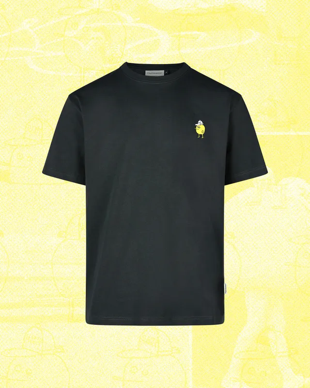 cleptomanicx-embroidery-zitrone-classic-tee-t-shirt-stick image 1