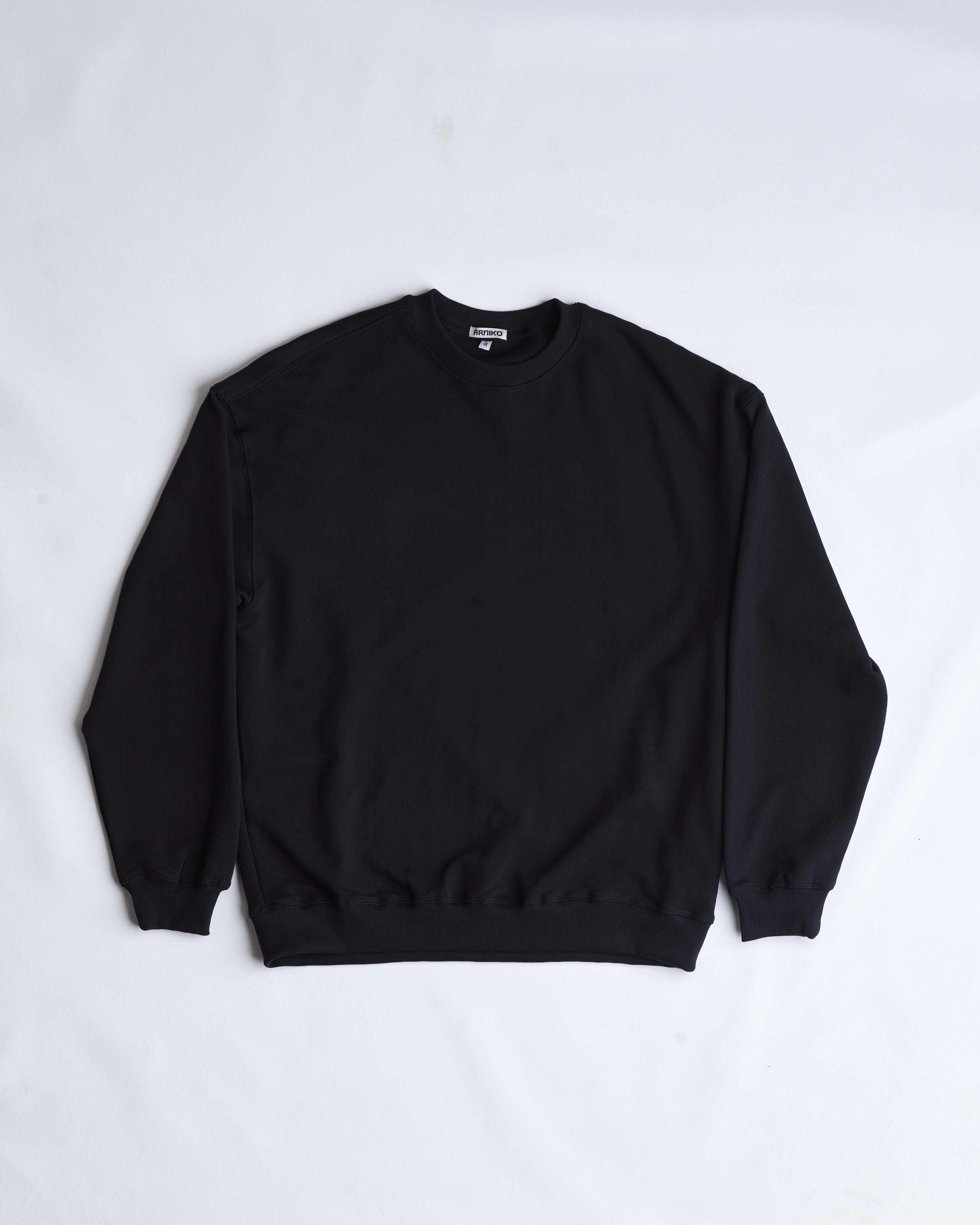 arniko-club-black-pullover-bio-baumwolle-r-ckenprint image 1