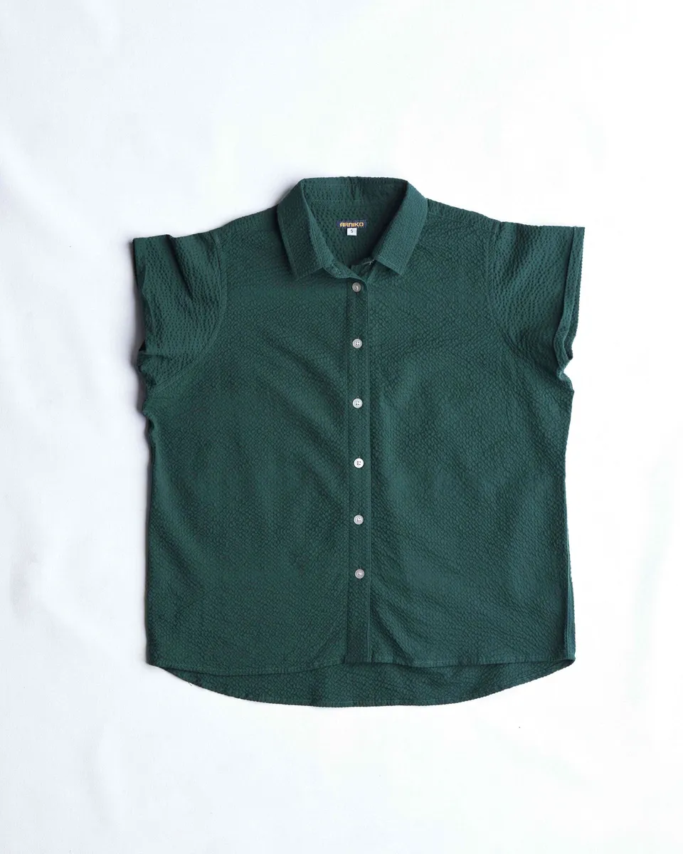 arniko-jo-hemd-gr-n-seersucker-bio-damen image 1