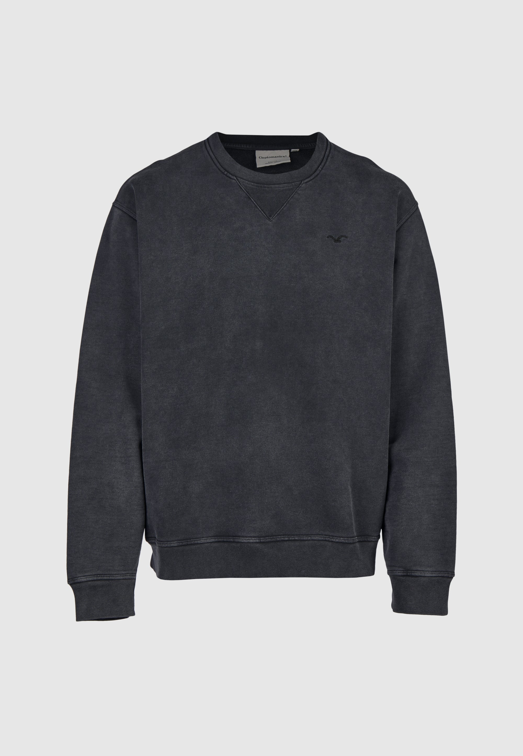 cleptomanicx-ligull-washed-boxy-crewneck-sweatshirt image 1