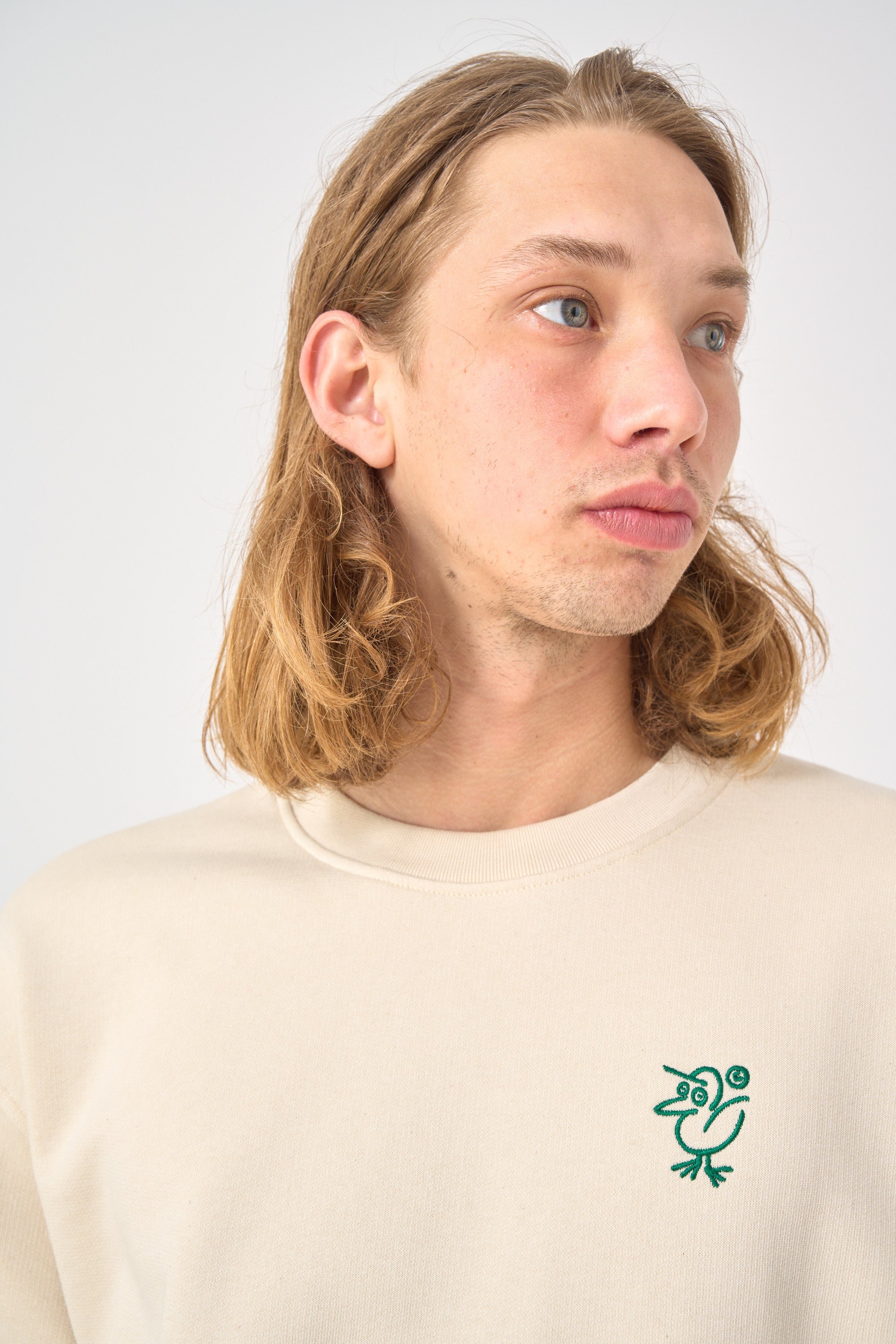 cleptomanicx-sketch-gull-crewneck-sweatshirt-boxy-bio image 5