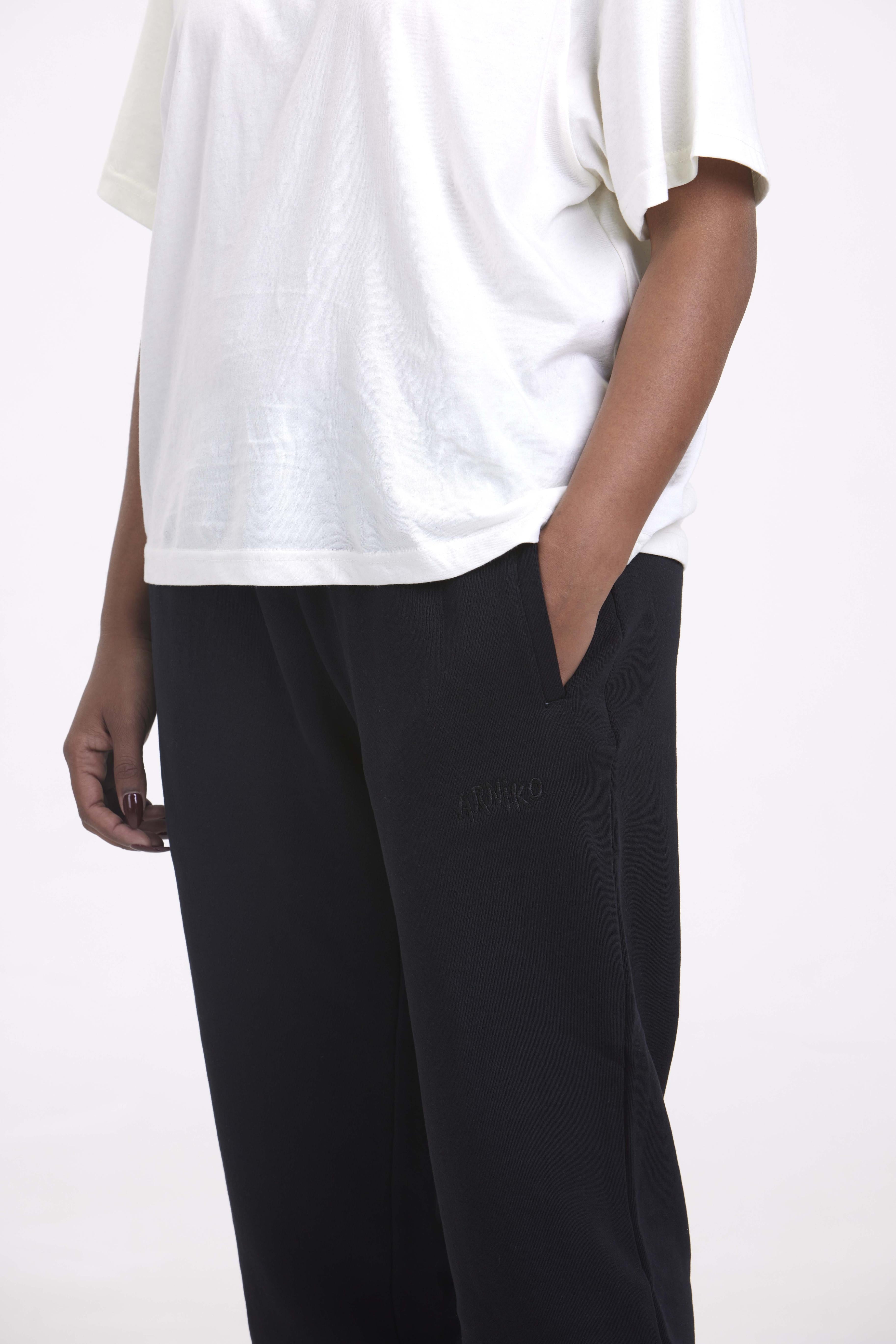 arniko-moha-sweatpants-jogginghose-schwarz-bio-baumwolle image 4