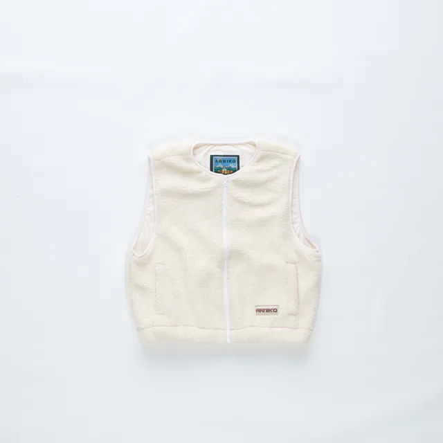 arniko-moha-weste-off-white-fleeceweste-recycling-pet image 1