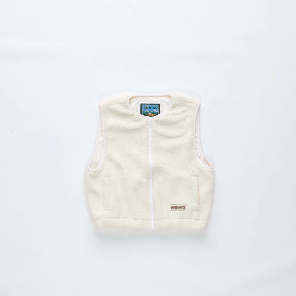 arniko-moha-weste-off-white-fleeceweste-recycling-pet image 1