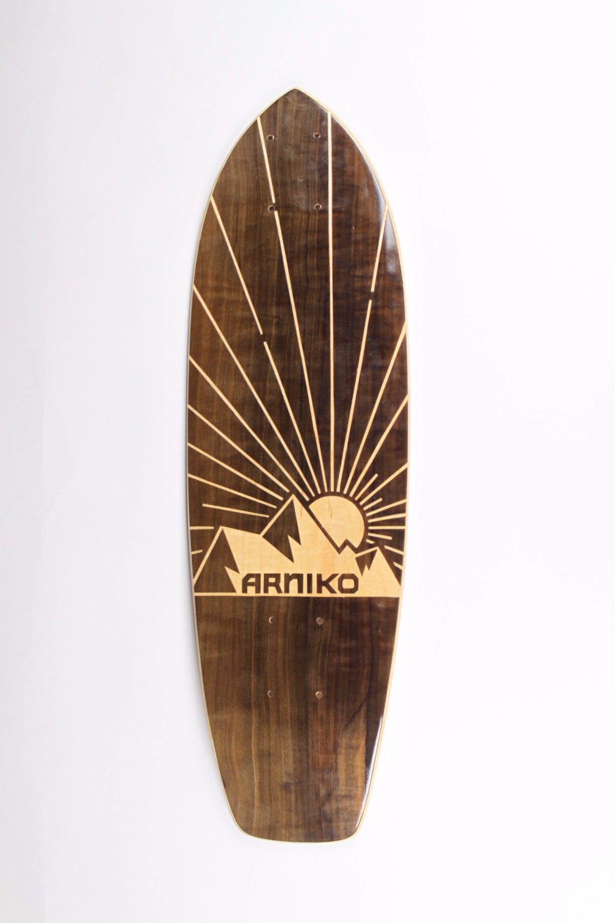 arniko-classic-deck-peak-skateboard-deck-raucheiche image 1