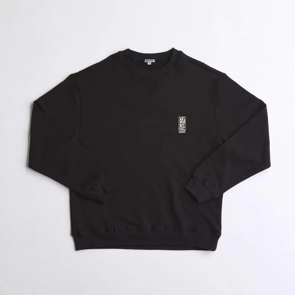 arniko-mustang-black-sweater-herren-bio-baumwolle image 1