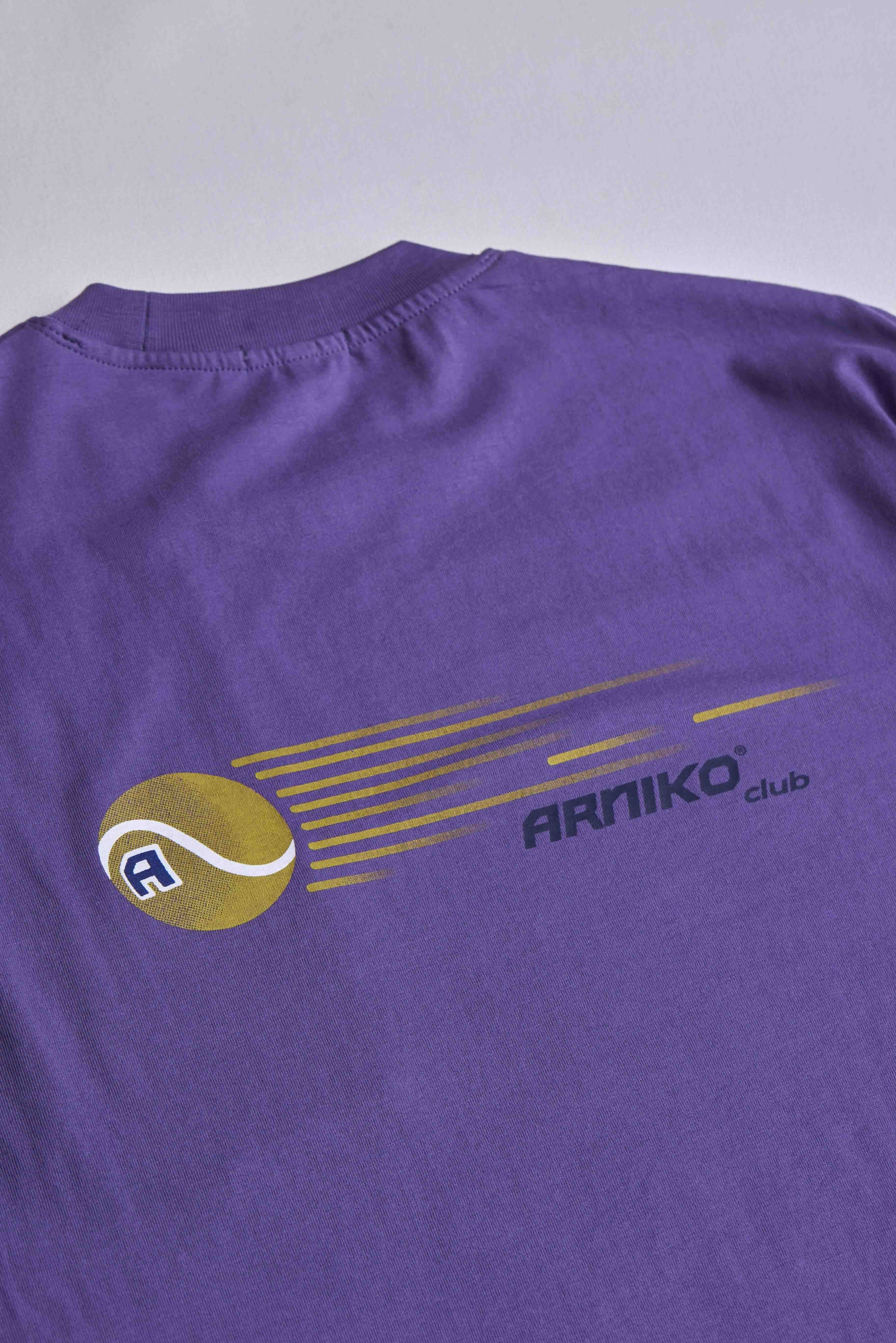 arniko-club-t-shirt-herren-grape-lila-bio-baumwolle image 2