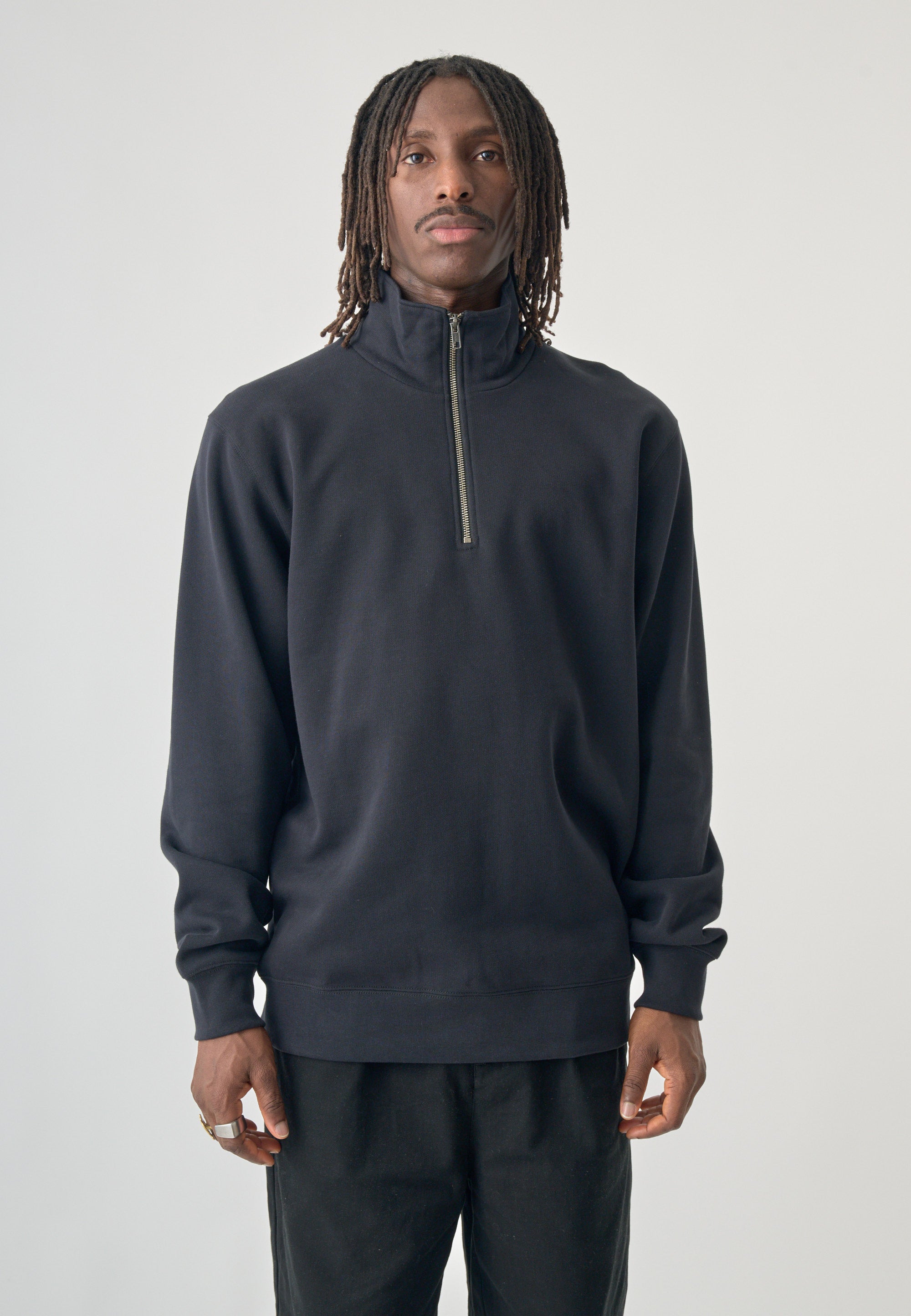 cleptomanicx-ligull-classic-quarter-zip-sweatshirt image 2