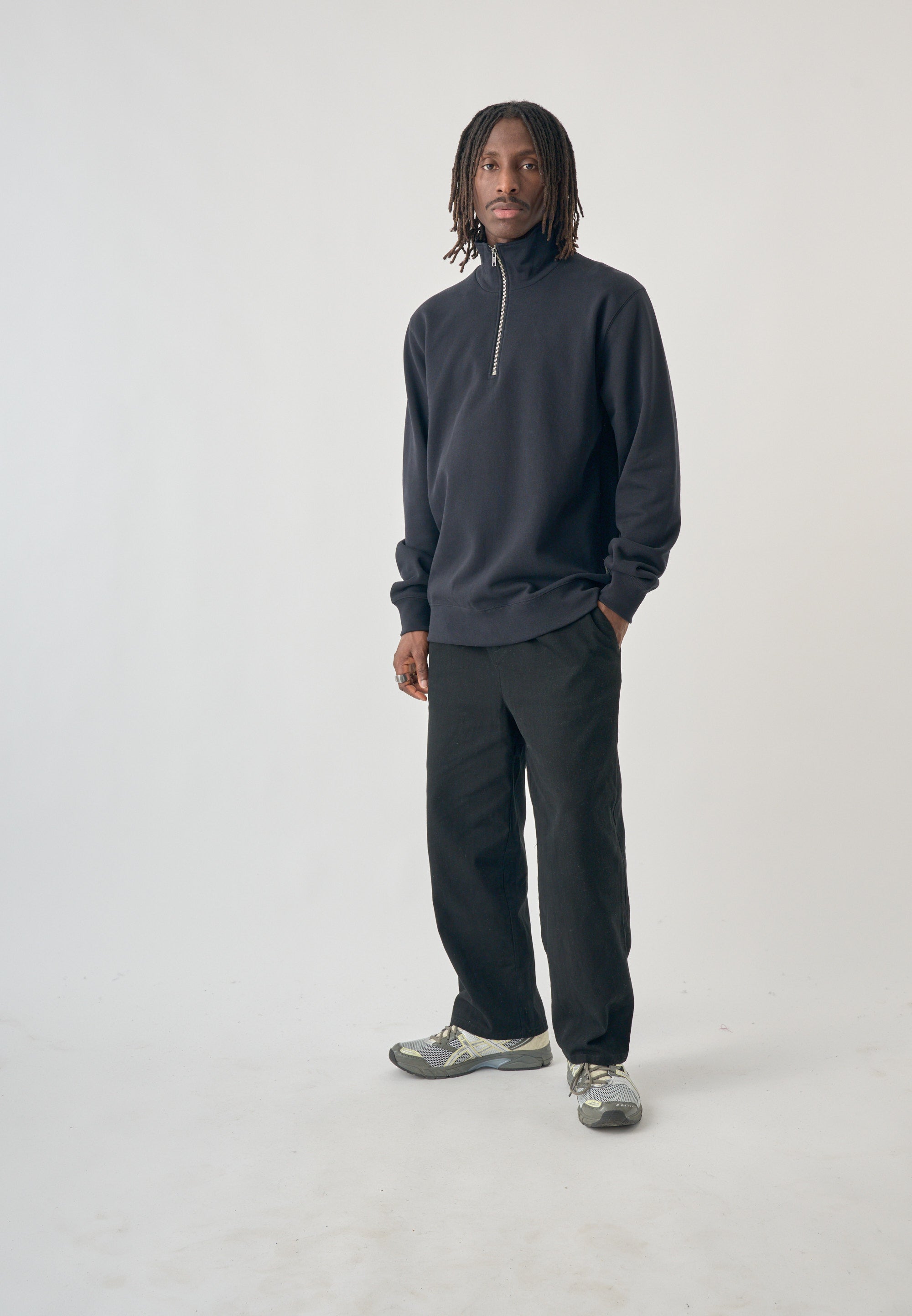 cleptomanicx-ligull-classic-quarter-zip-sweatshirt image 3