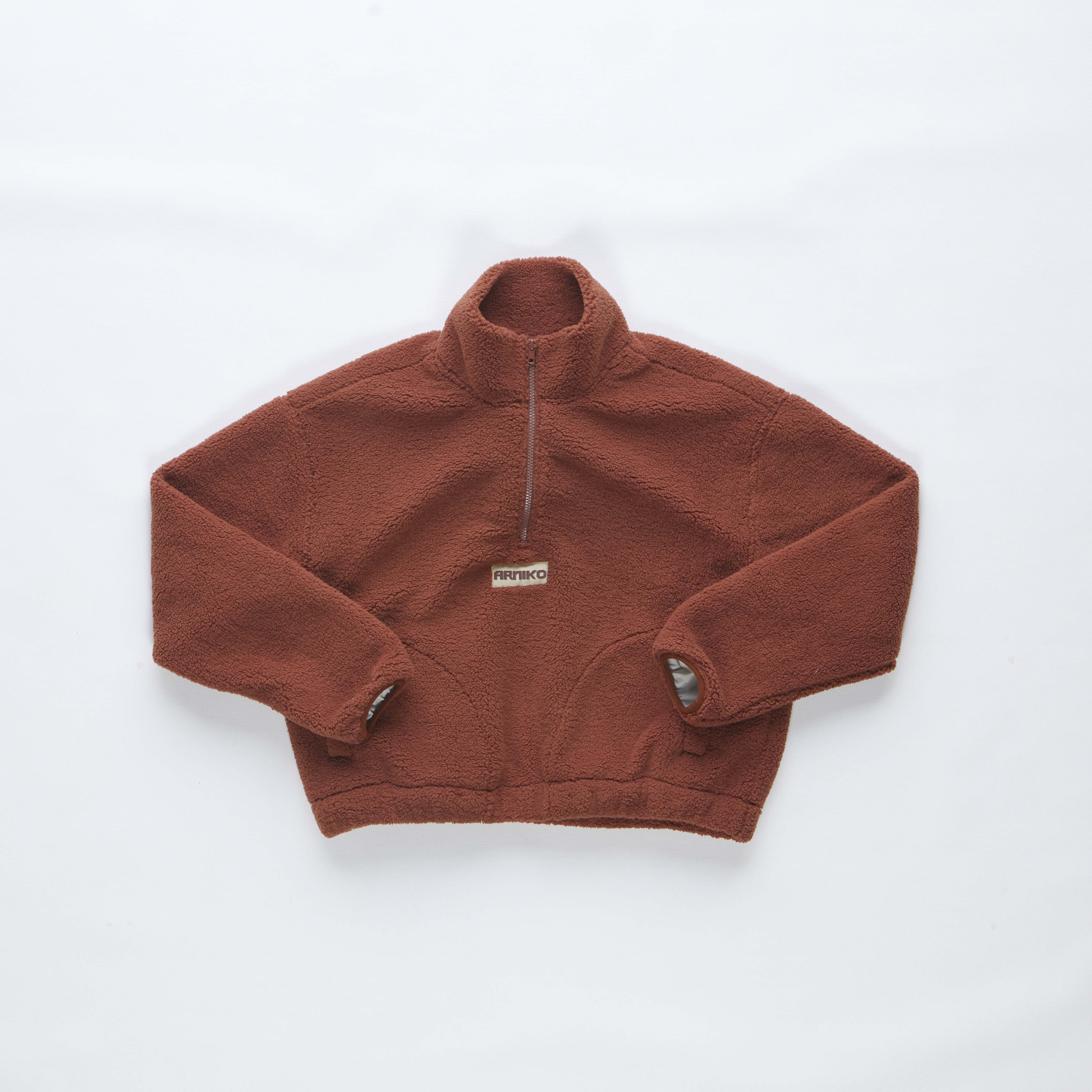 arniko-moha-half-zip-jacke-sierra-pet-fleece-unisex image 1
