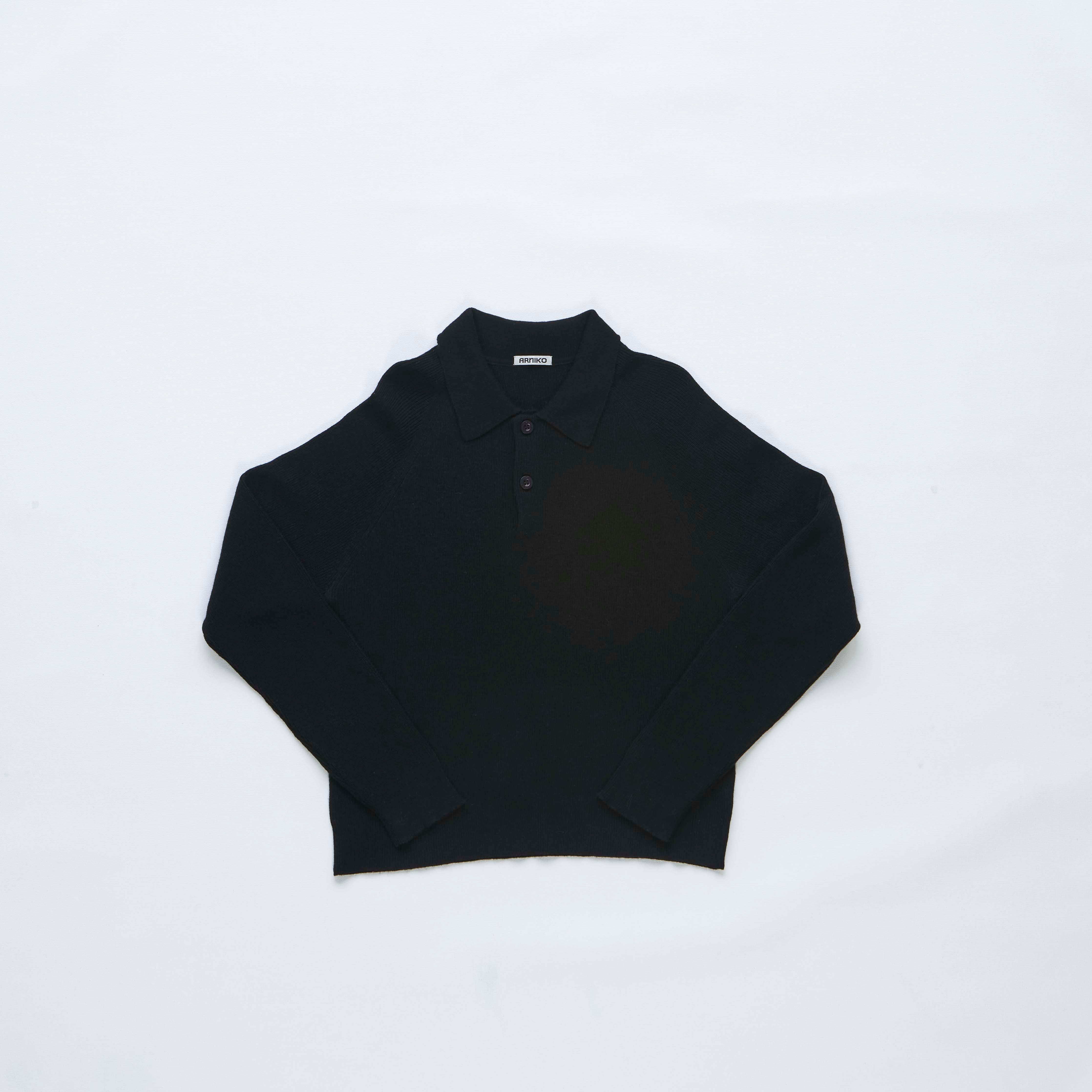 arniko-marvin-strickpullover-schwarz-merinowolle-kaschmir image 1