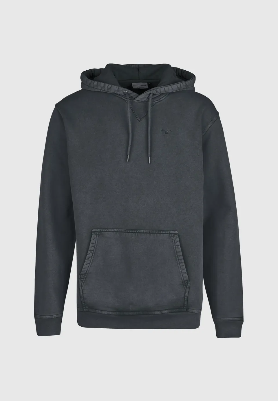cleptomanicx-ligull-washed-boxy-hooded-hoodie image 1