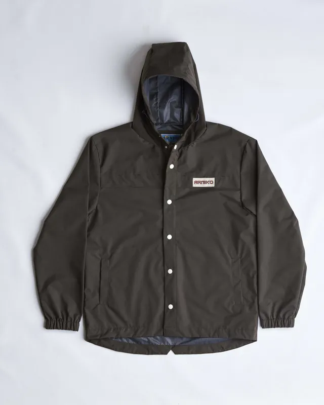 arniko-monsoon-jacke-olive-polyester-kapuze image 1