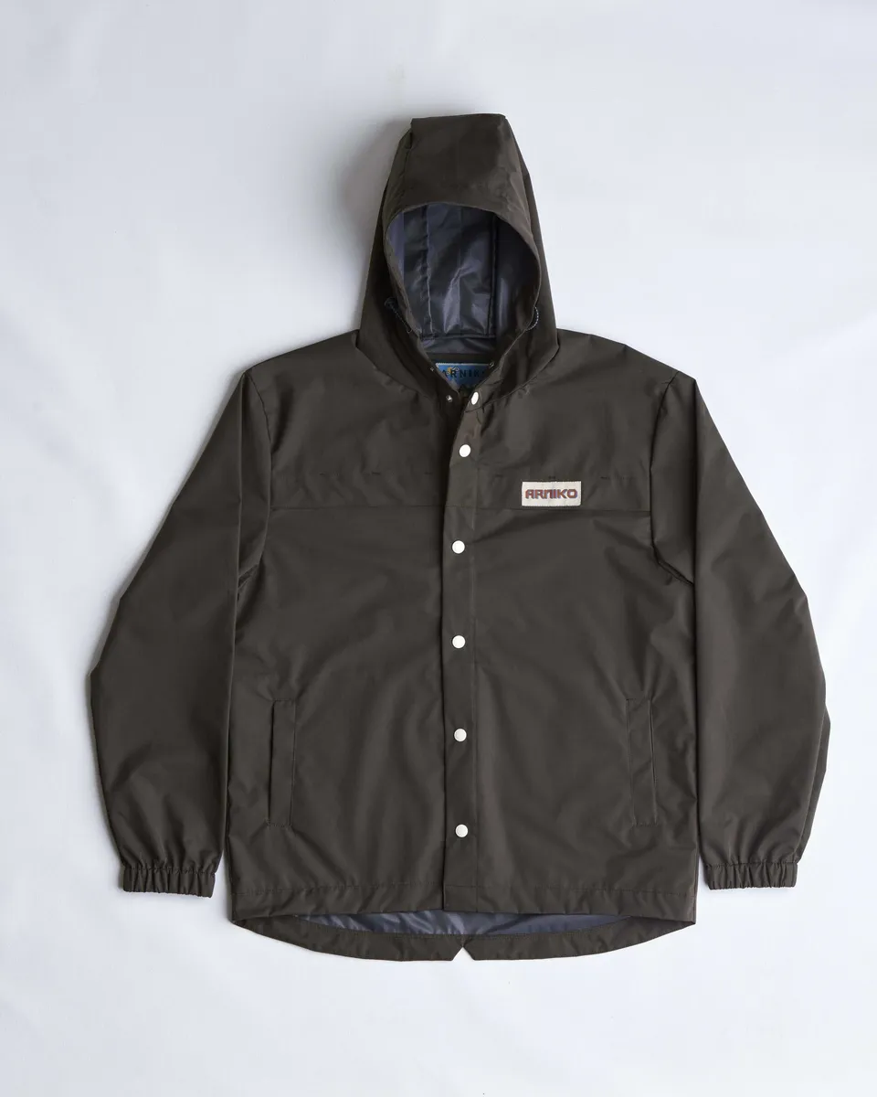 arniko-monsoon-jacke-olive-polyester-kapuze image 1