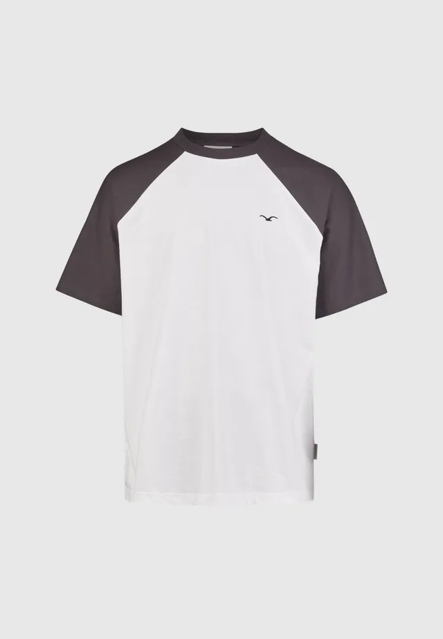 cleptomanicx-boxy-tee-ligull-college-t-shirt-raglan-m image 1
