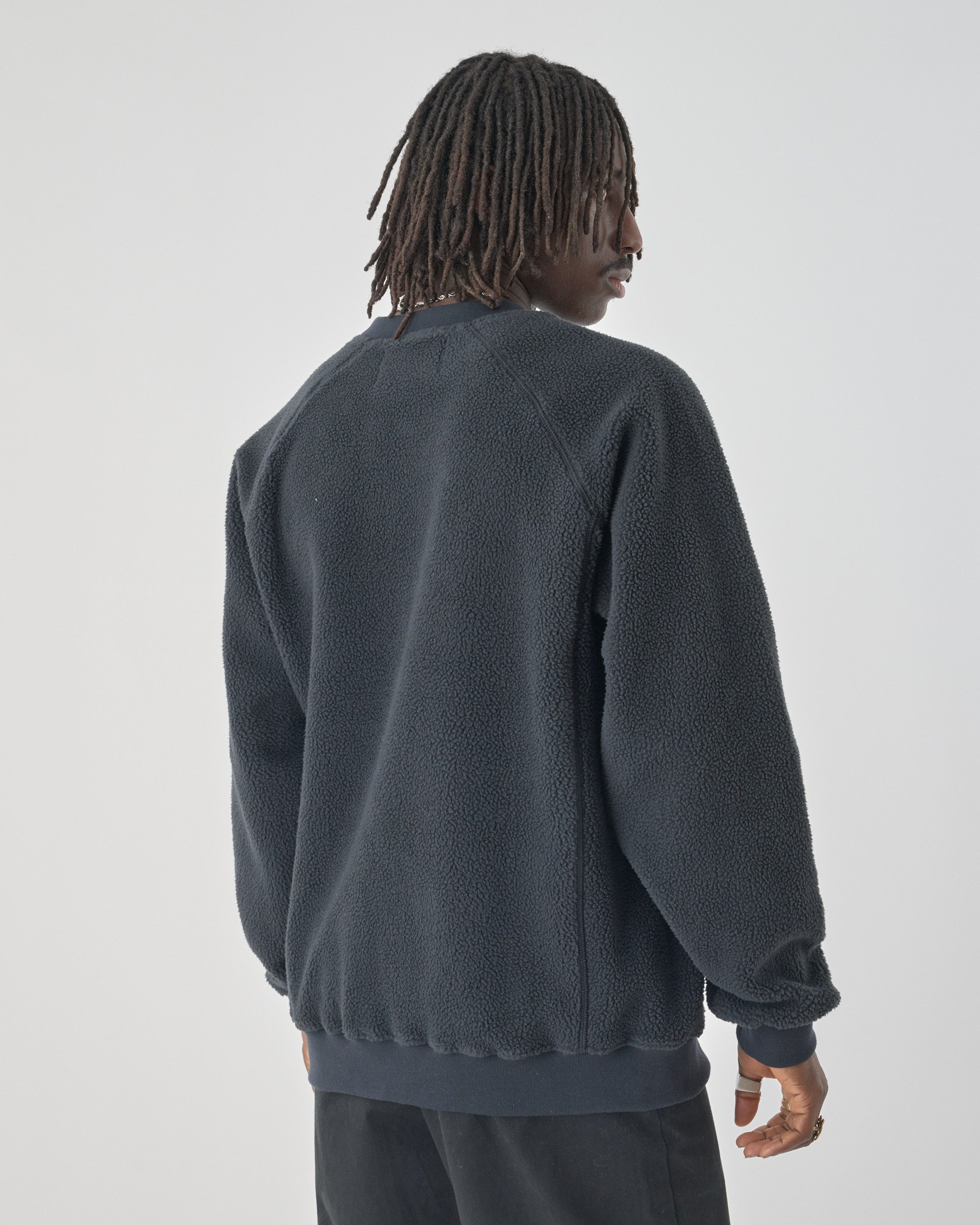 cleptomanicx-flaneur-crewneck-sweatshirt-teddyfleece image 4