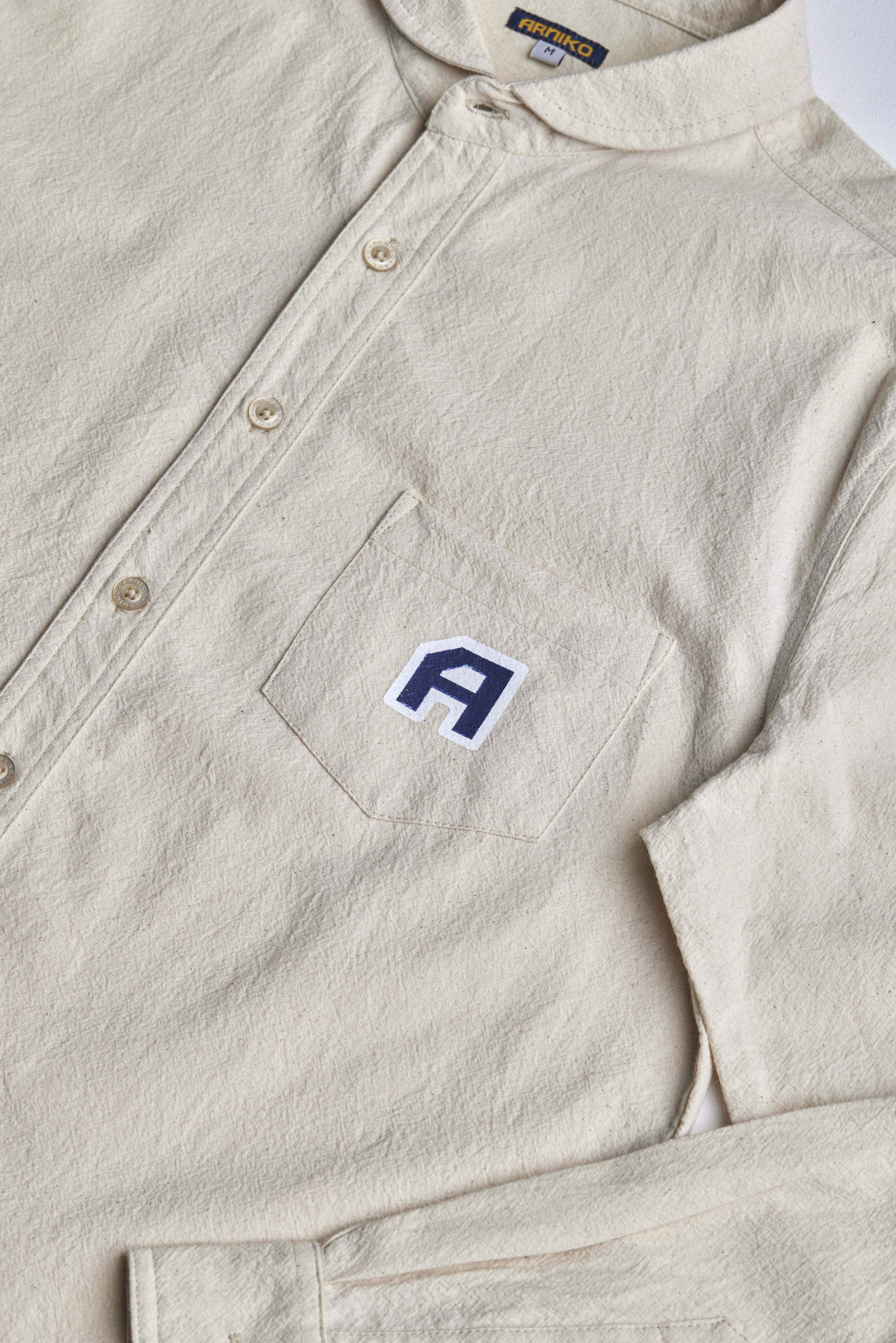 arniko-durga-hemd-herren-off-white-bio-baumwolle image 2
