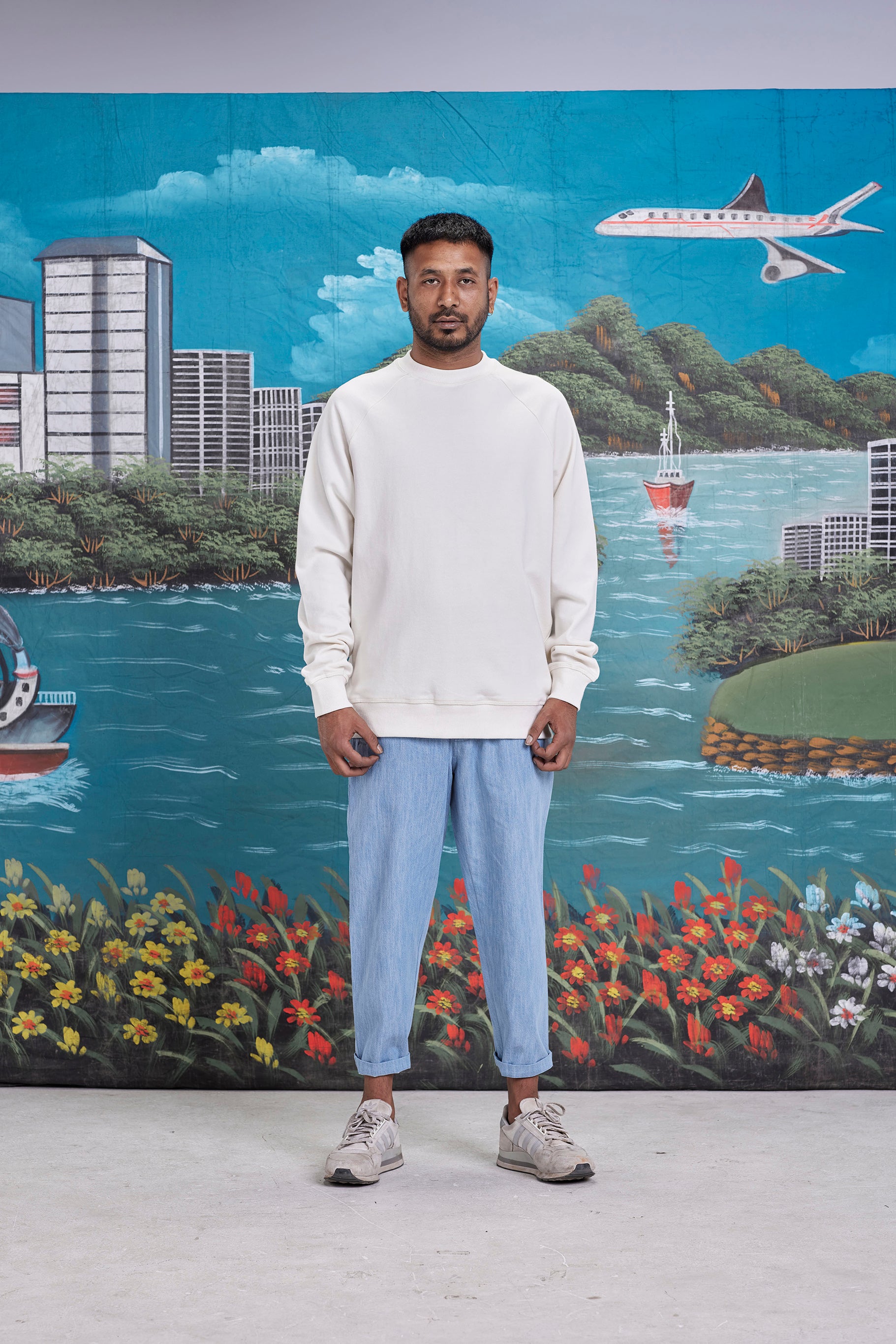 arniko-summit-limestone-pullover-off-white-bio-baumwolle image 2