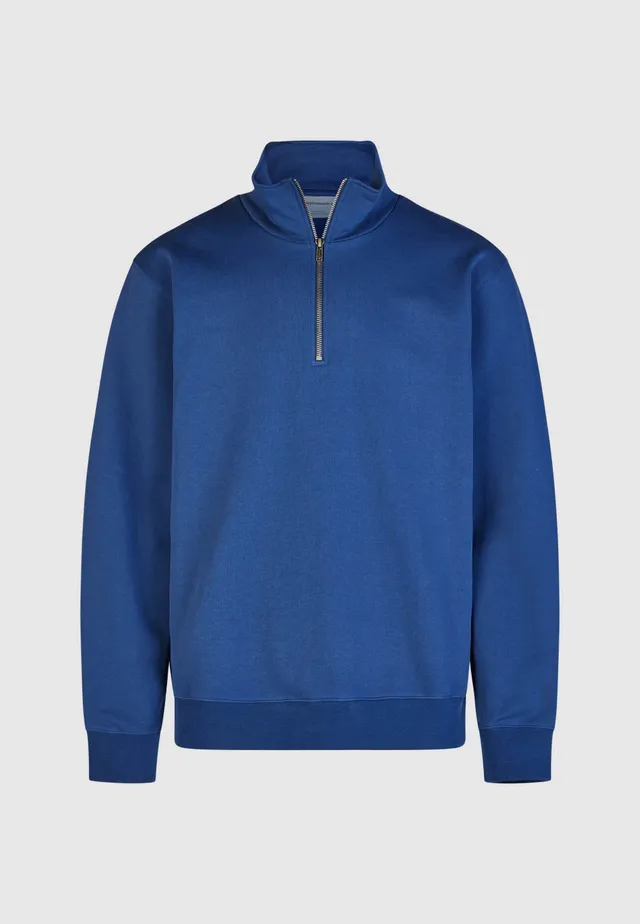 cleptomanicx-ligull-classic-quarter-zip-sweatshirt-troyer-bio-baumwolle image 1