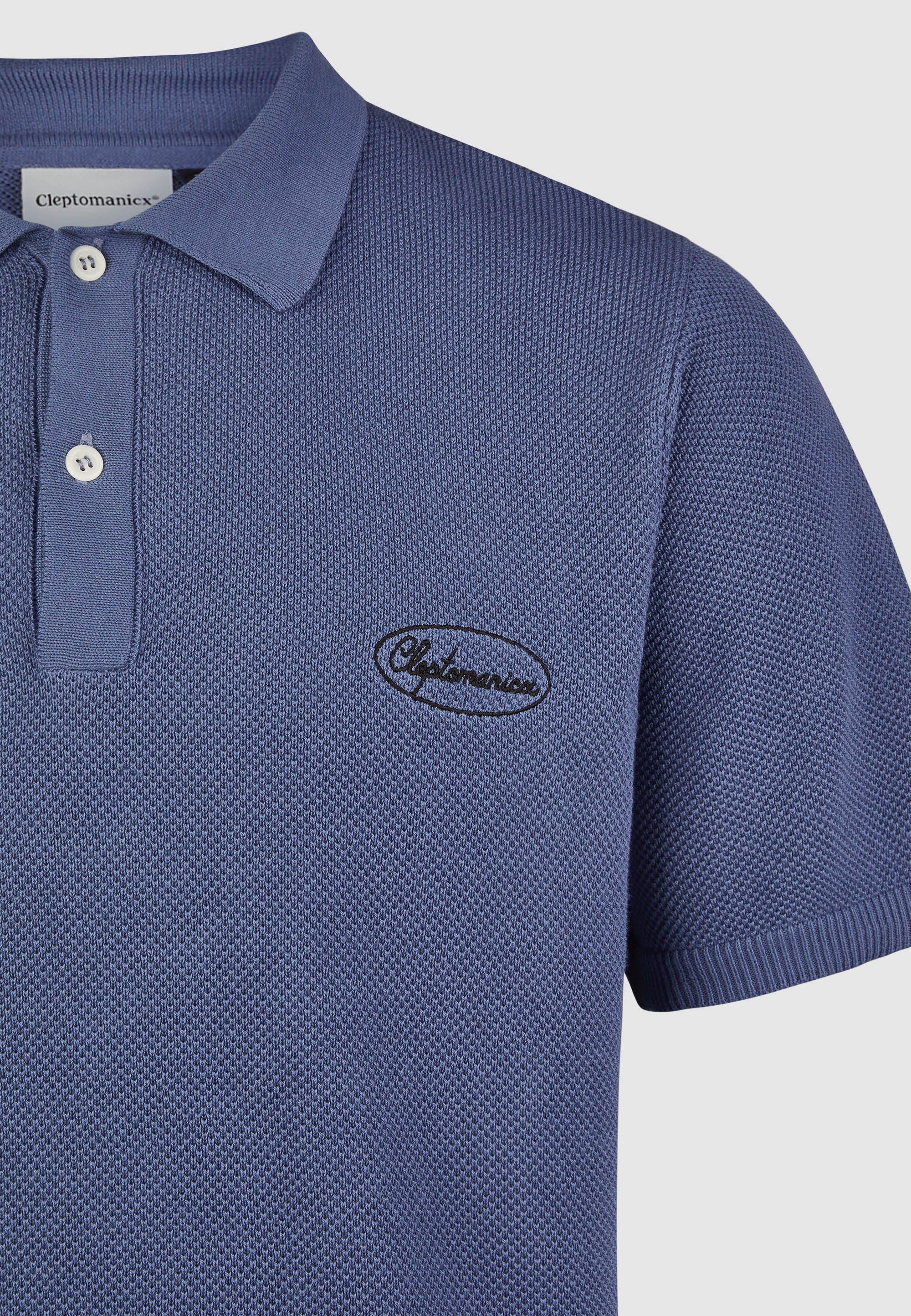 cleptomanicx-strick-daze-knit-poloshirt-biobaumwolle image 3