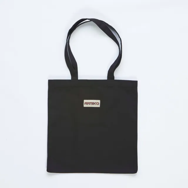 arniko-bags-tote-bag-black-canvas-stofftasche-bio-canvas image 1