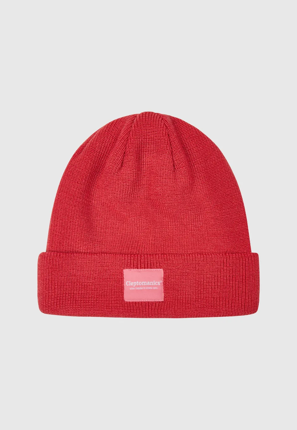 cleptomanicx-mono-color-beanie-m-tze-os-woll-mix-patch image 1