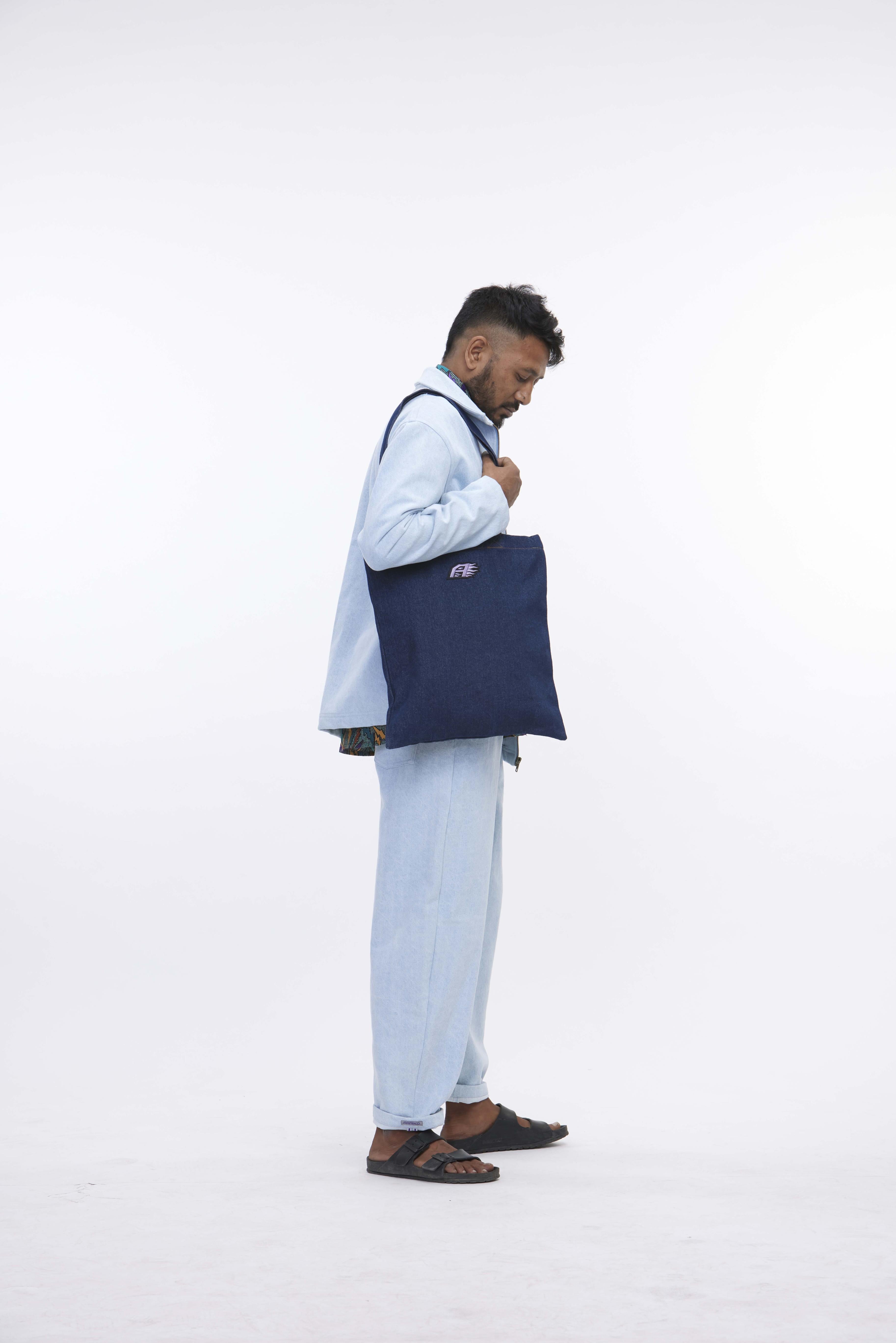 arniko-yama-tote-bag-indigo-baumwolltasche-denim image 5