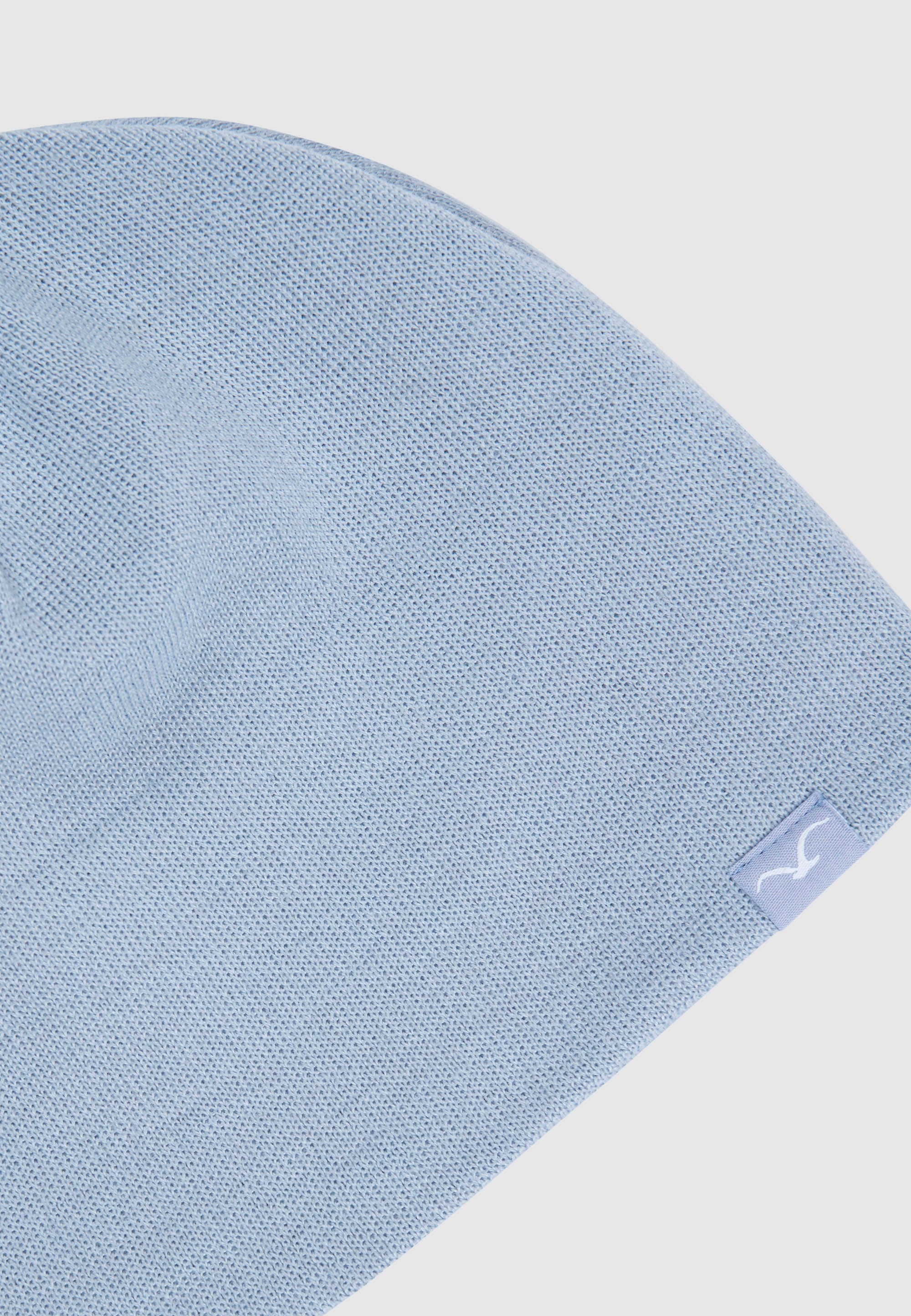 cleptomanicx-fine-beanie-m-tze-flachstrick-logo-label image 3