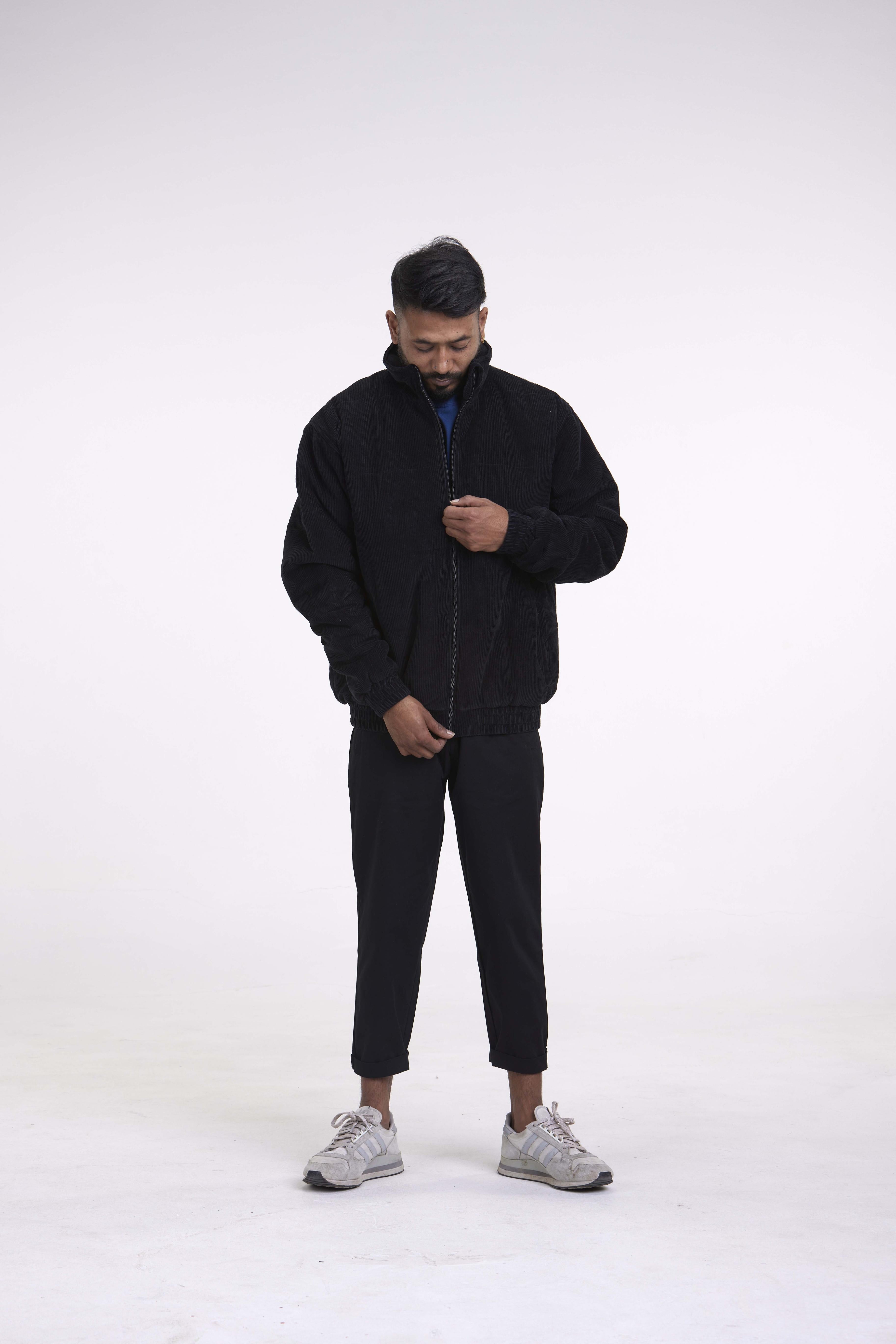 arniko-rubey-black-corduroy-jacke-schwarz-wattiert image 5
