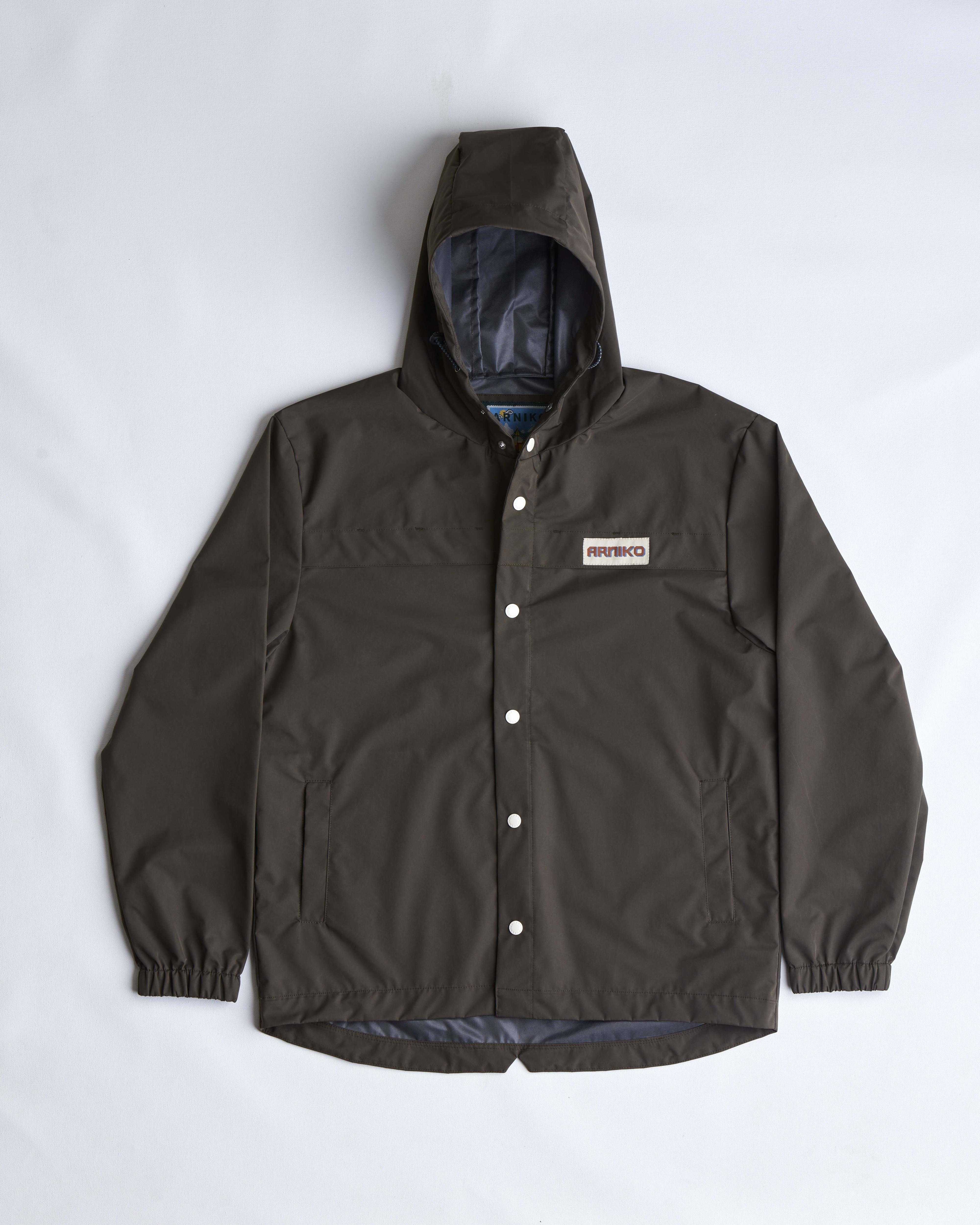 arniko-monsoon-jacke-olive-polyester-kapuze image 1