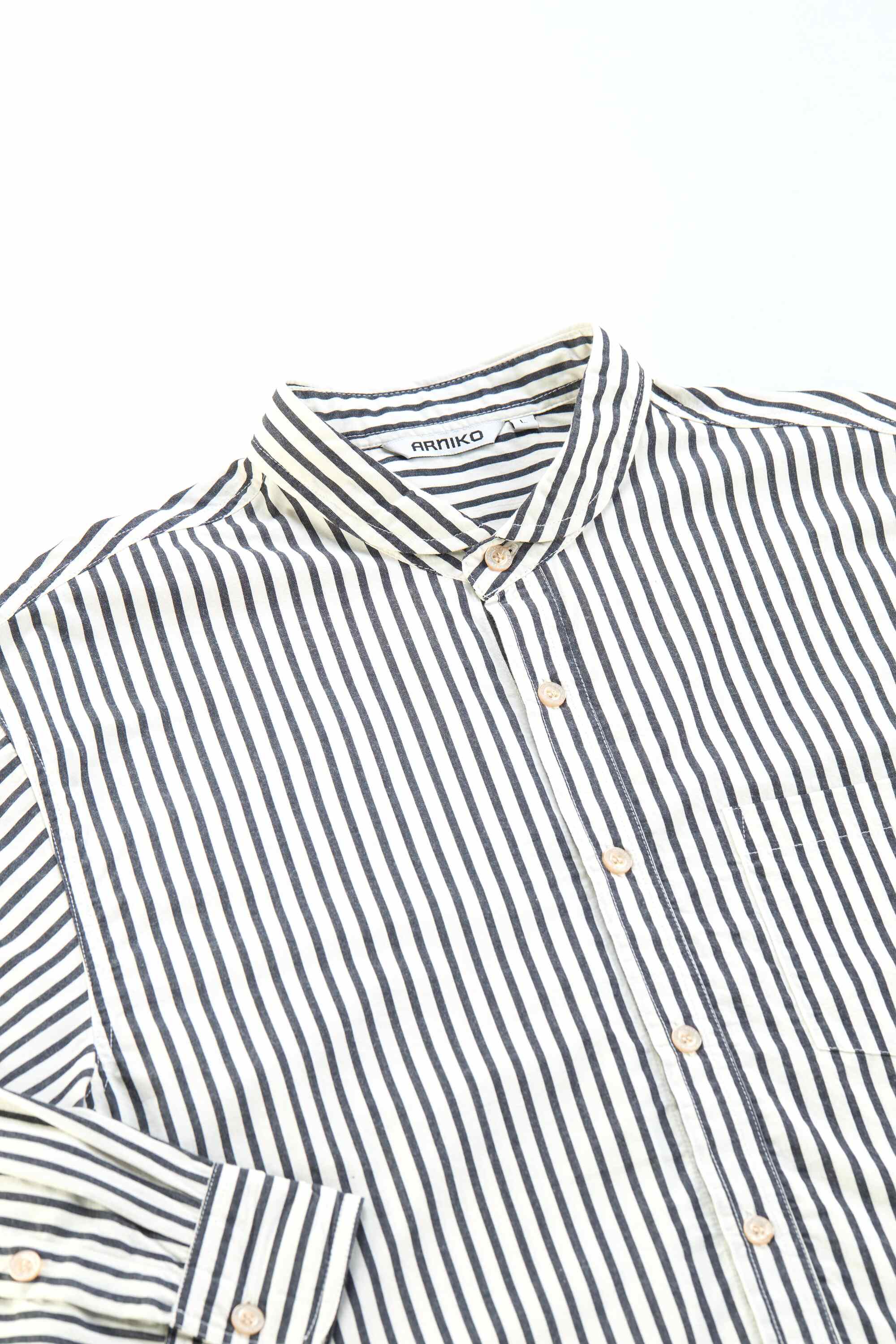 arniko-lolo-black-white-stripes-hemd-bio-baumwolle image 4