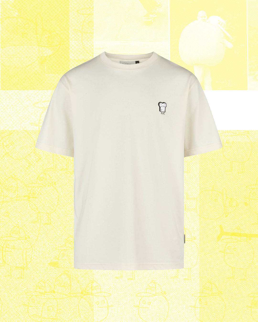 cleptomanicx-toast-classic-tee-t-shirt-stickerei-bio-baumwolle image 1