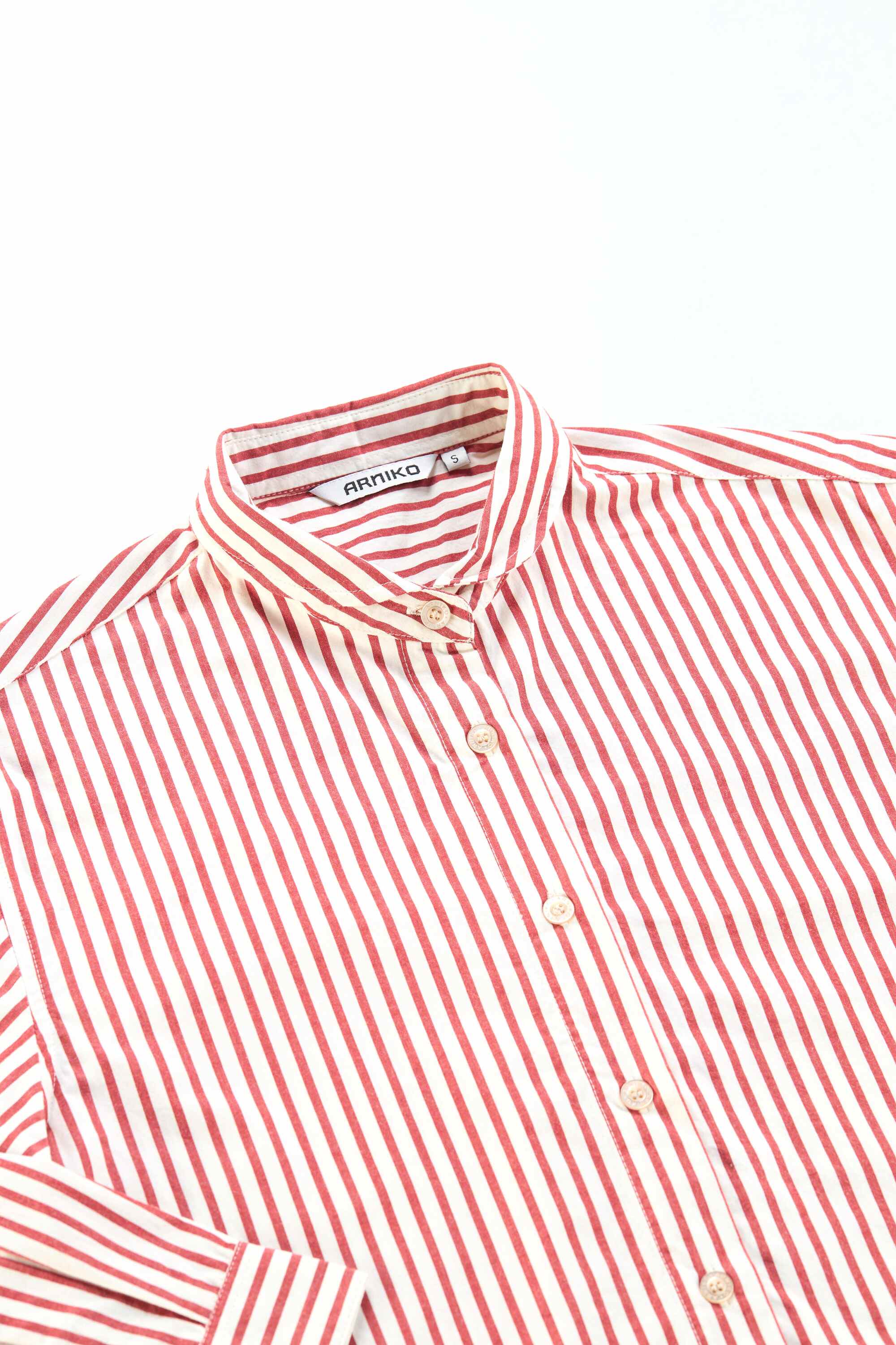 arniko-joesy-shirt-damen-rot-wei-streifen-popeline-hemd image 3
