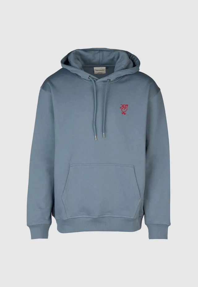 cleptomanicx-sketch-gull-boxy-hooded-hoodie-bio-baumwolle image 1