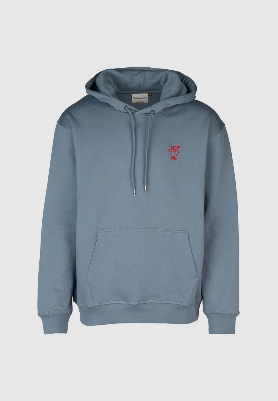 cleptomanicx-sketch-gull-boxy-hooded-hoodie-bio-baumwolle image 1
