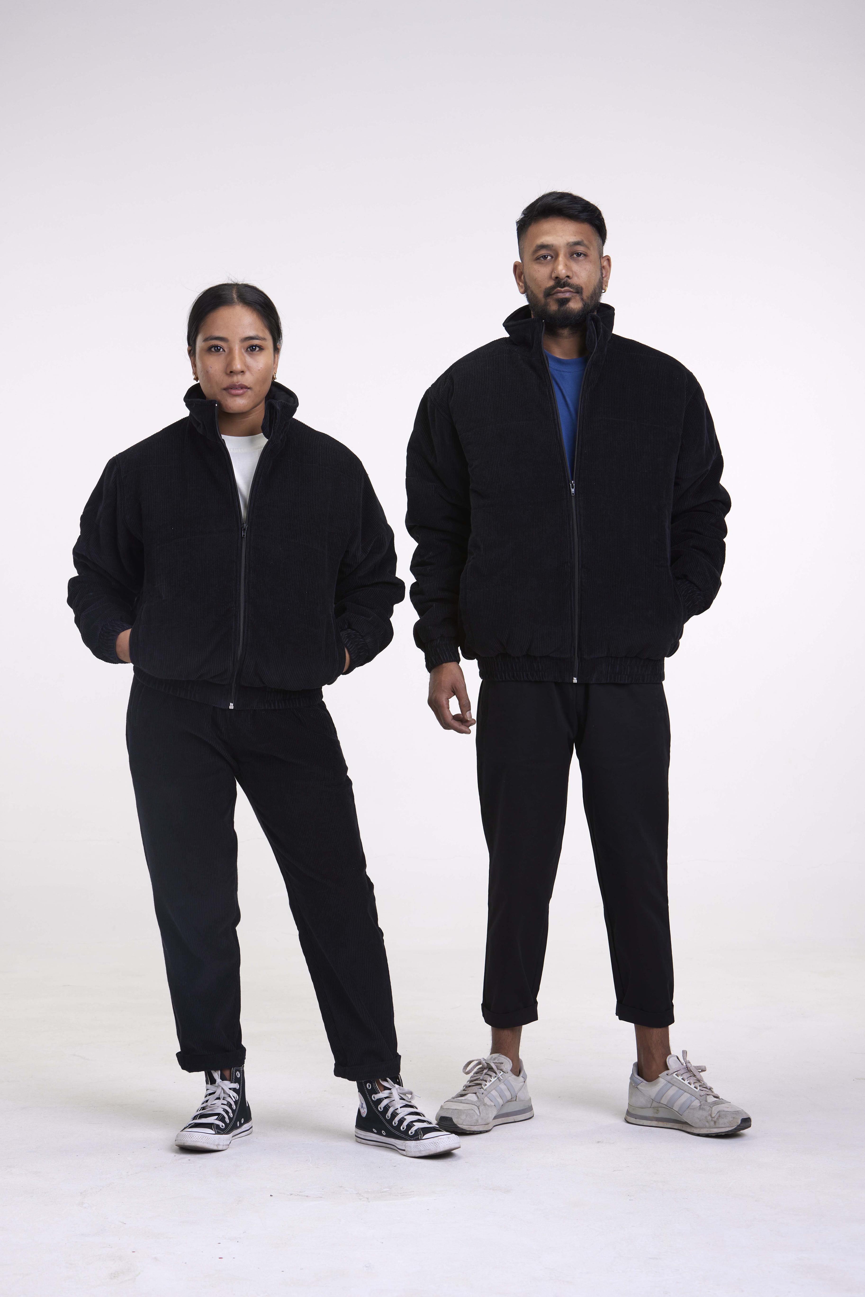arniko-rubey-black-corduroy-jacke-schwarz-wattiert image 7