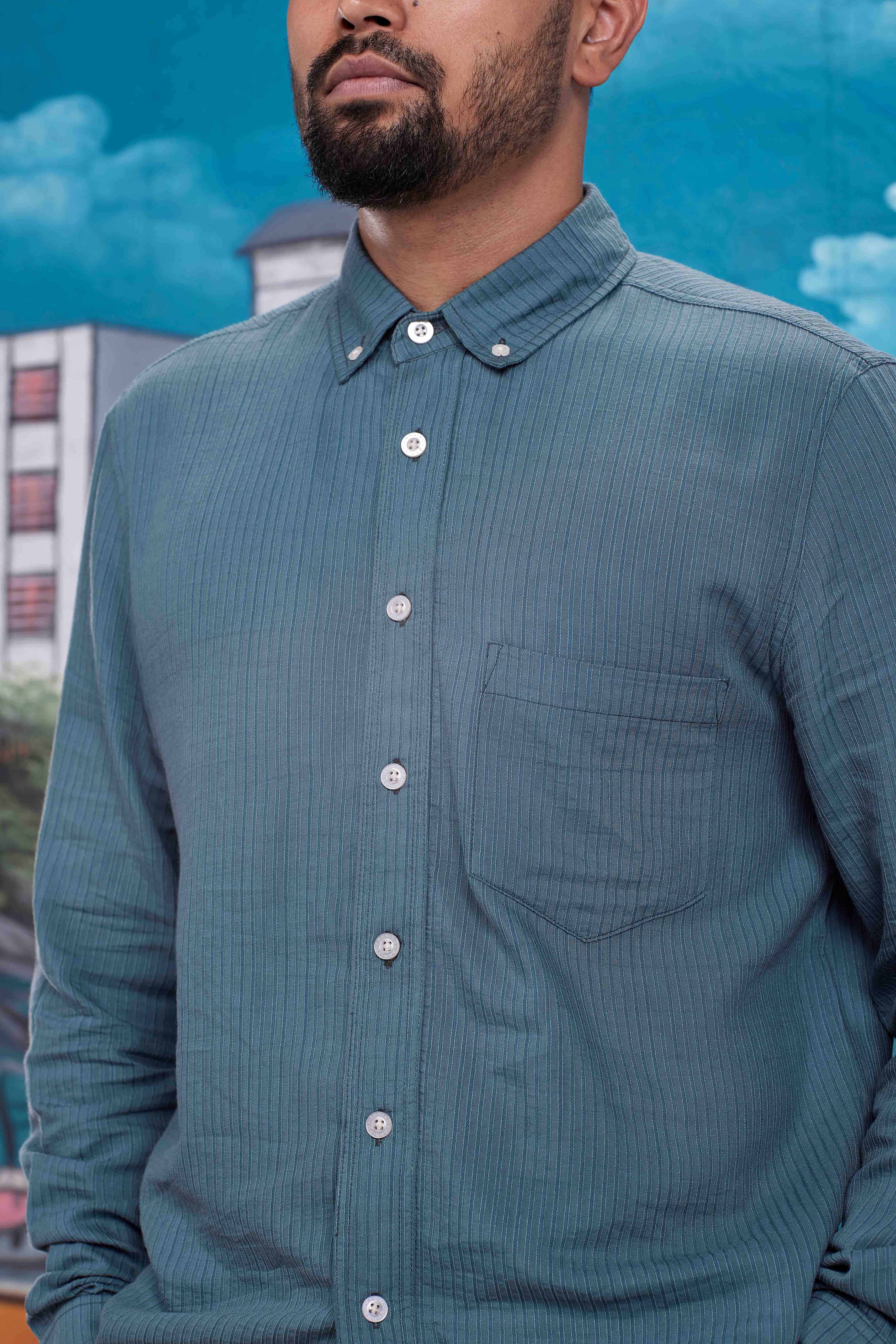 arniko-durga-hemd-banana-teal-herren-button-down image 6