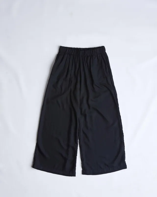 arniko-salome-hose-black-rayon-wide-leg-damen image 1