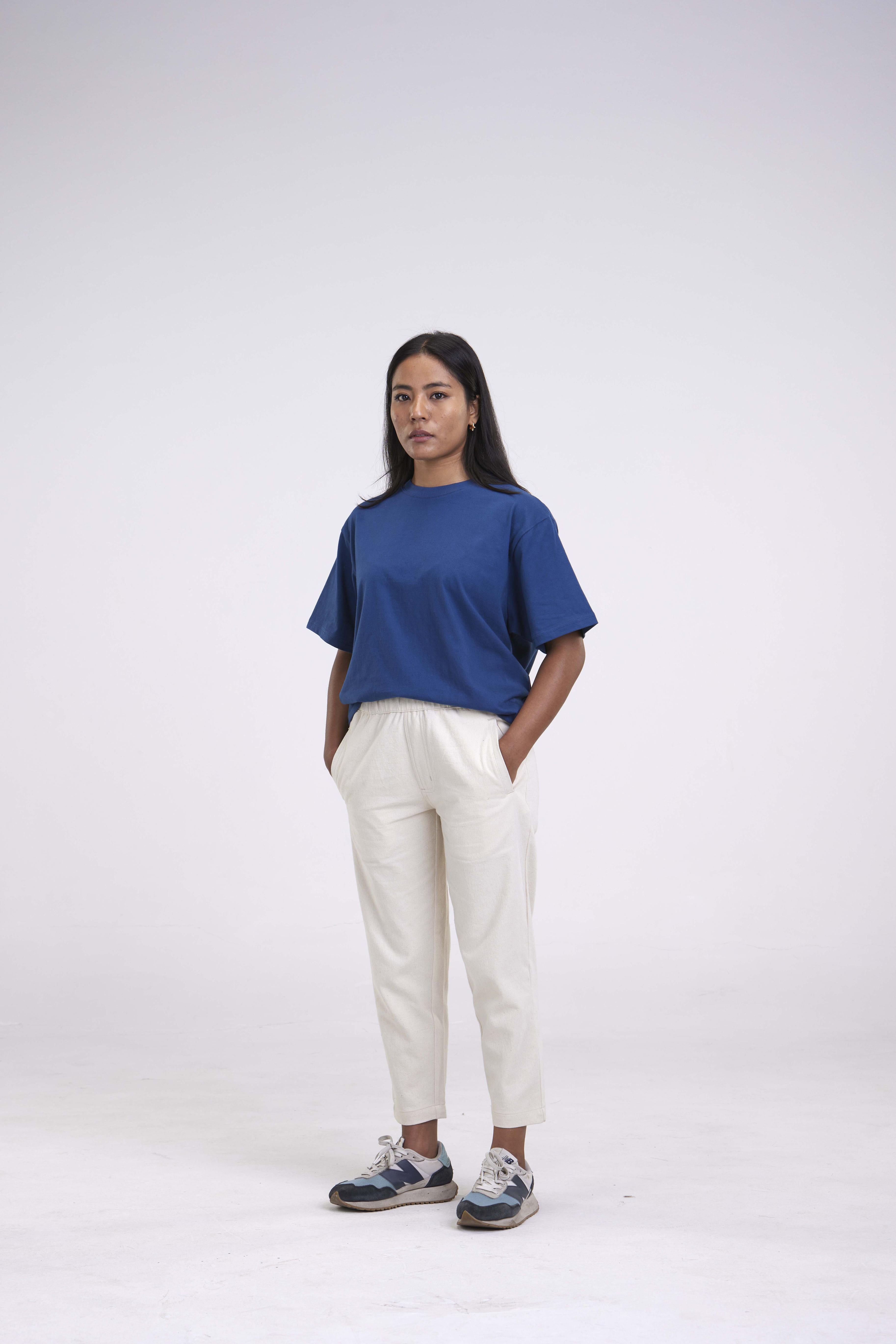 arniko-lisa-washed-blue-t-shirt-damen-lockerer-schnitt image 5