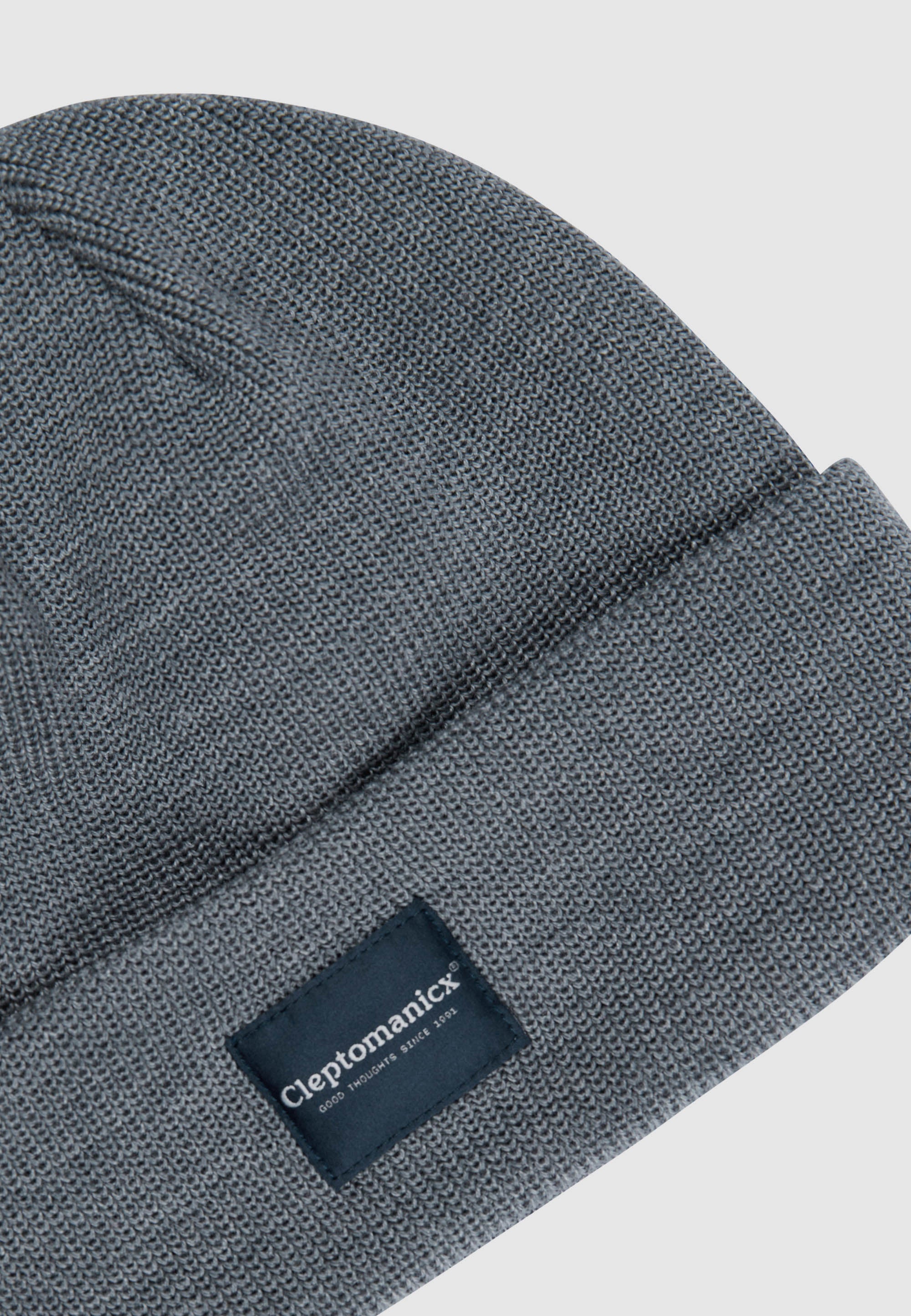 cleptomanicx-mono-color-beanie-m-tze-mit-patch image 3